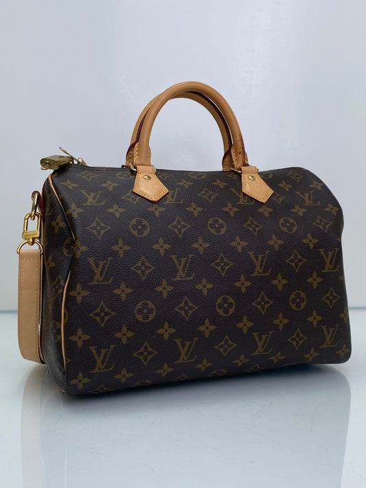 Louis Vuitton Monogram Speedy Bandoulière 30 Bag GHW