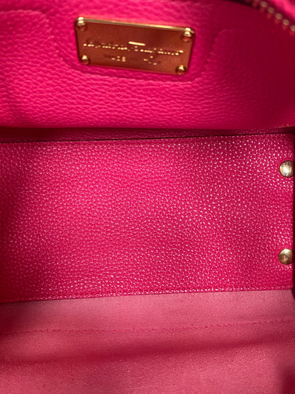 Salvatore Ferragamo Pink Small Crossbody Tote GHW