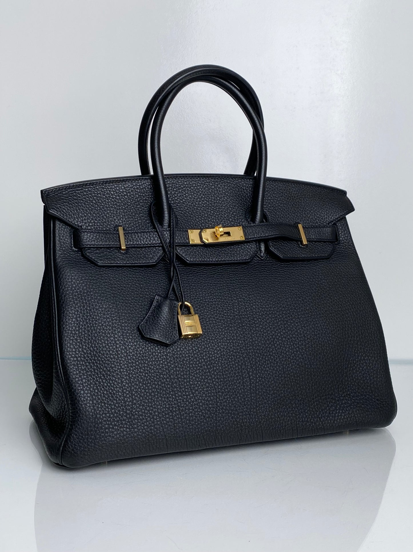 Hermes Birkin 35 Black Togo GHW #P