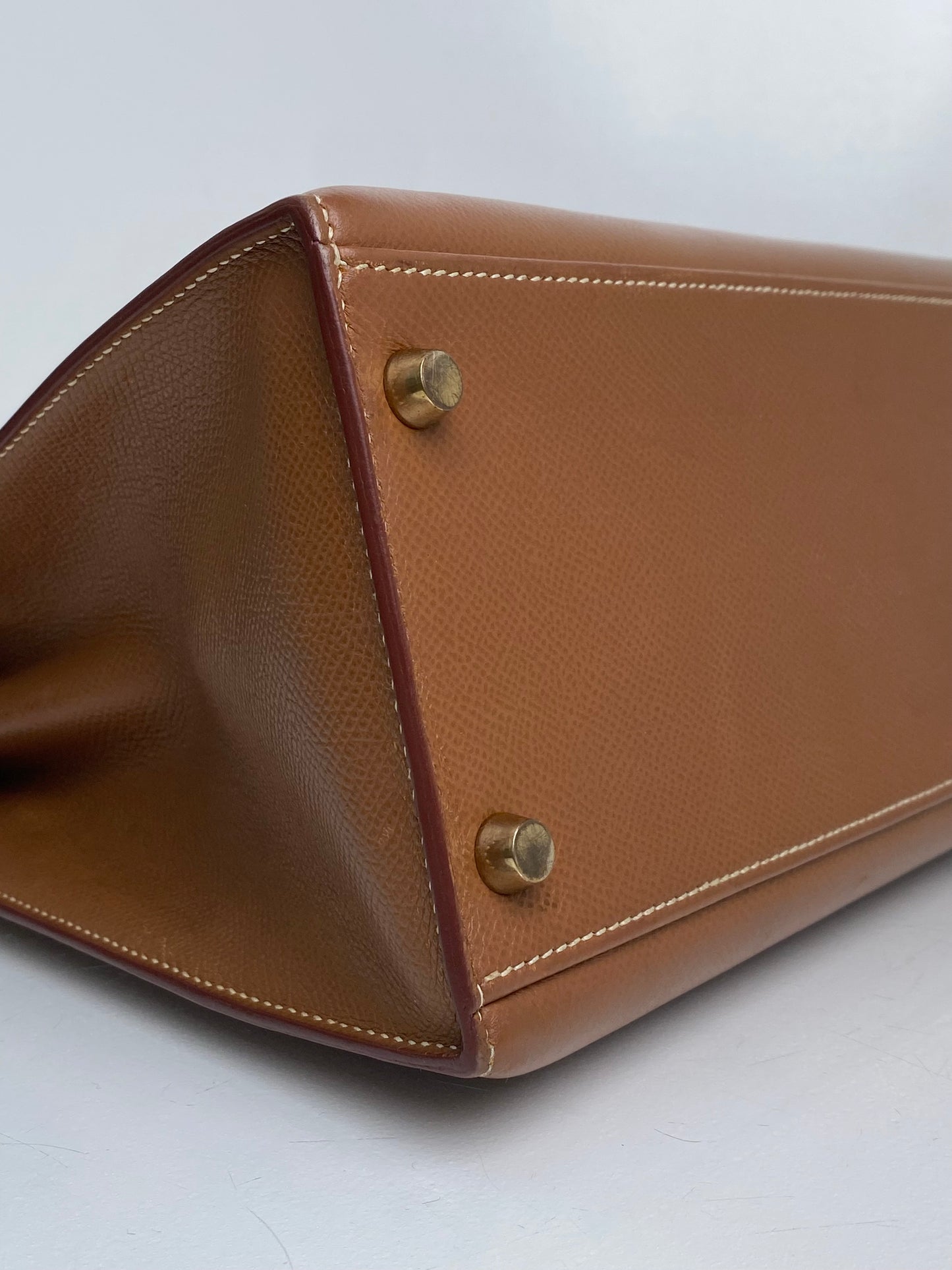 Hermes Kelly 32 Sellier Gold Epsom GHW #Z