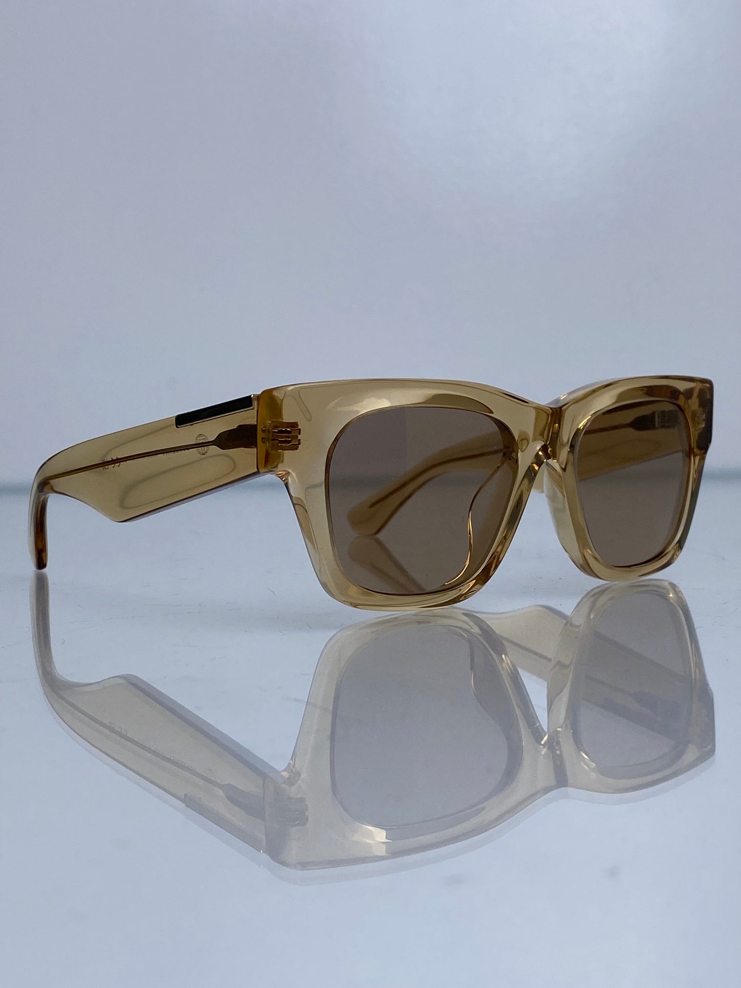Burberry Gold Clear Sunglasses GHW