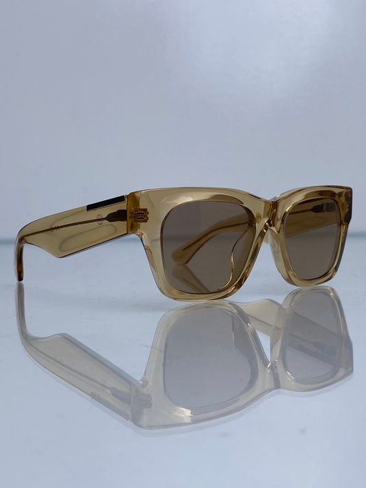 Burberry Gold Clear Sunglasses GHW