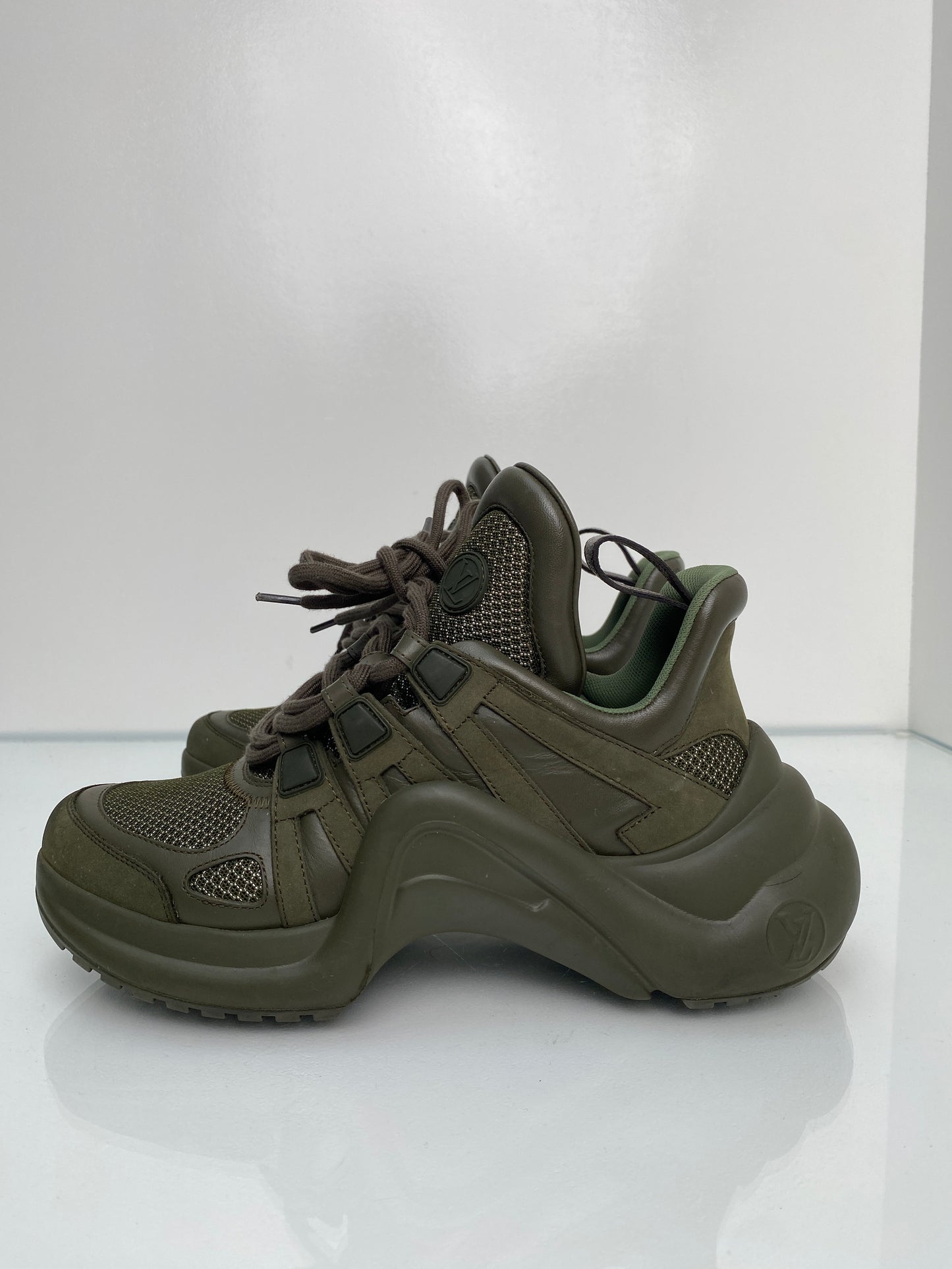 Louis Vuitton Khaki Archlight Sneakers, 38