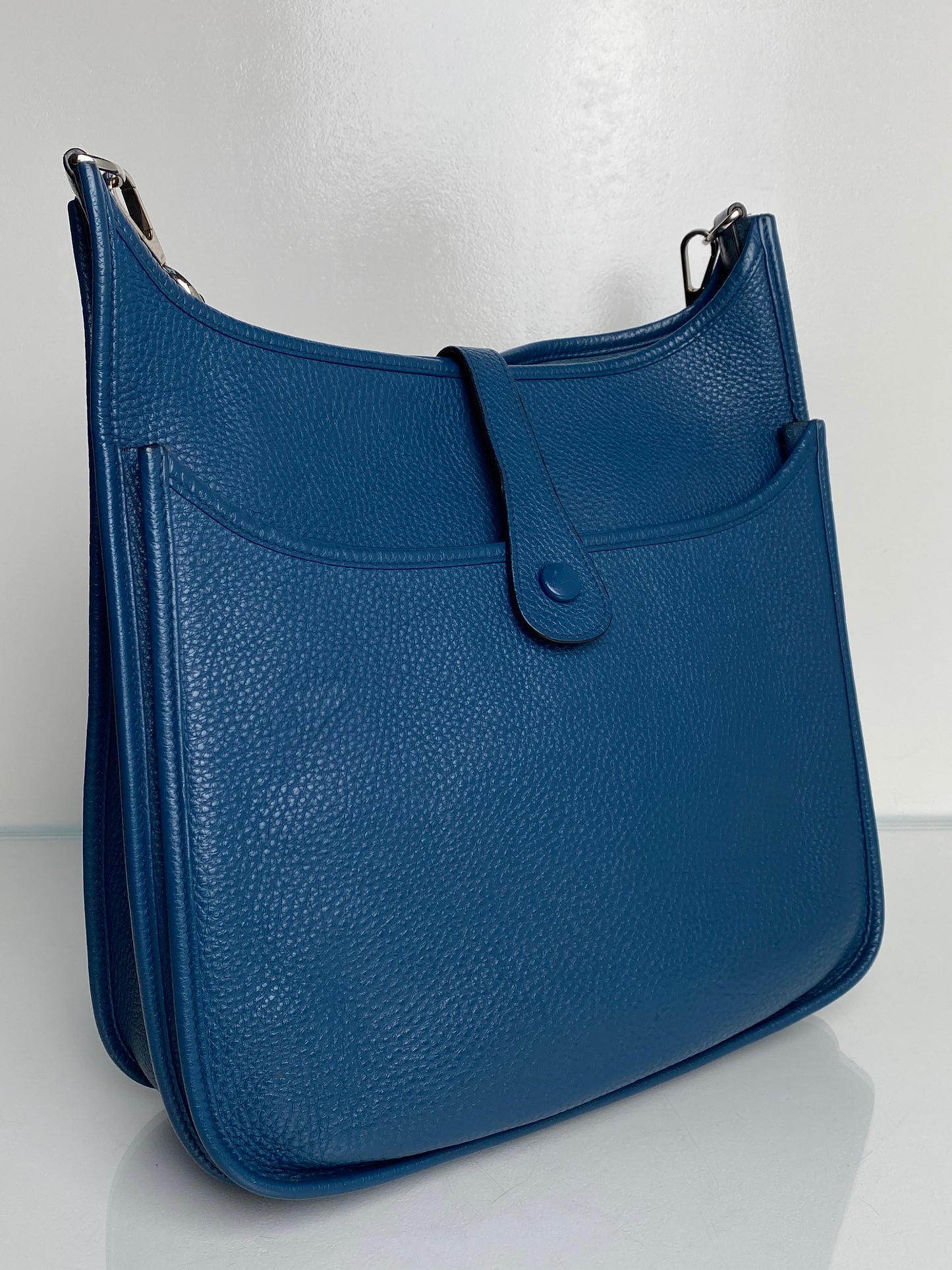 Hermes Evelyne GM Bleu Clemence PHW