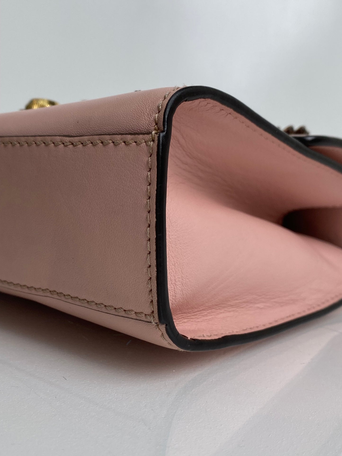 Gucci Pink Crystal Star Padlock Small Crossboday Bag GHW