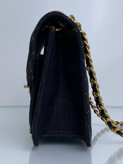 Chanel Denim Double You Mini Flap Bag GHW