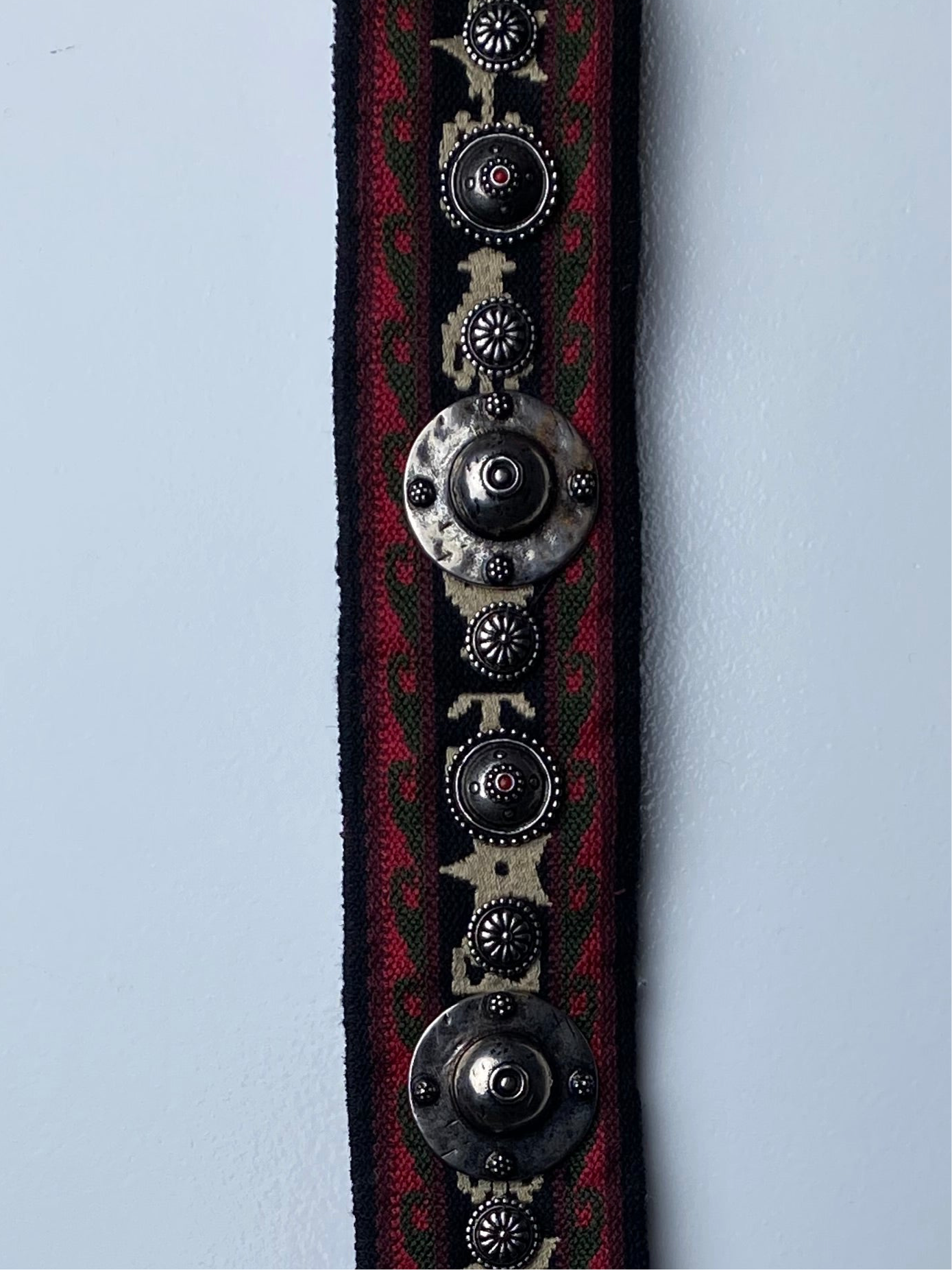 Dior Black & Red Studded Bag Strap TTHW