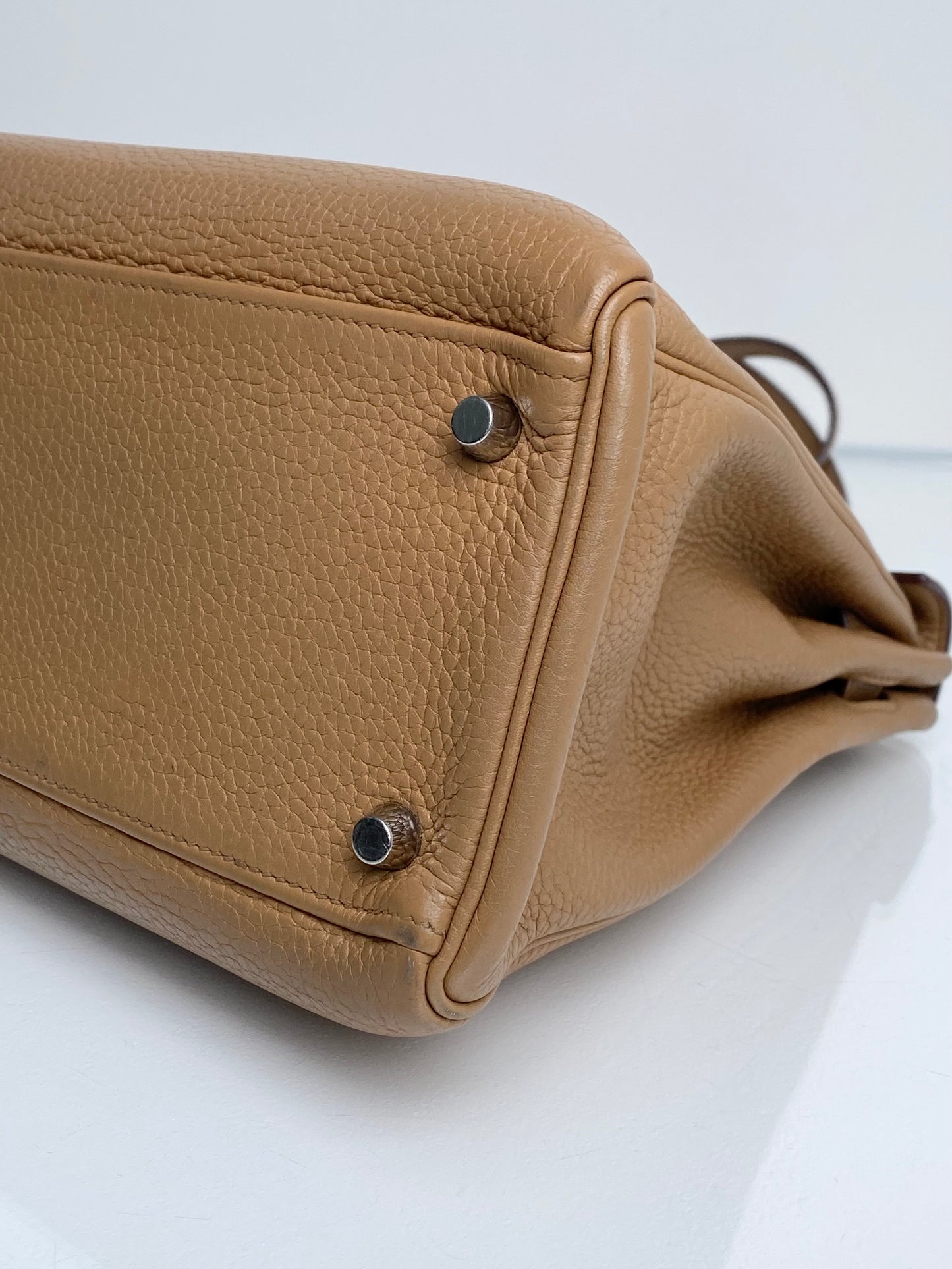 Hermes Kelly 32 Tabac Camel Clemence PHW #M