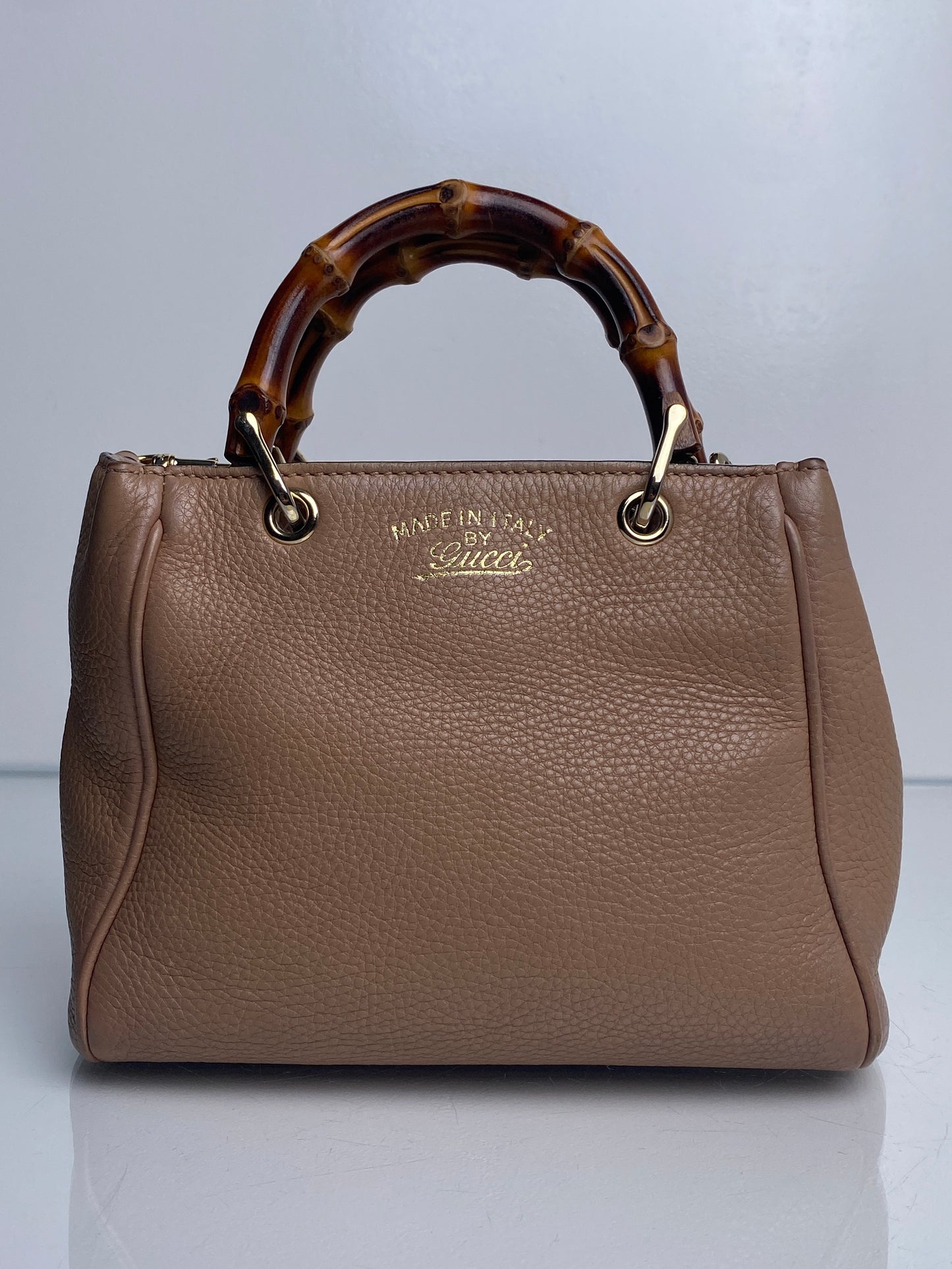 Gucci Vintage Nude Diana Bamboo Bag LGHW