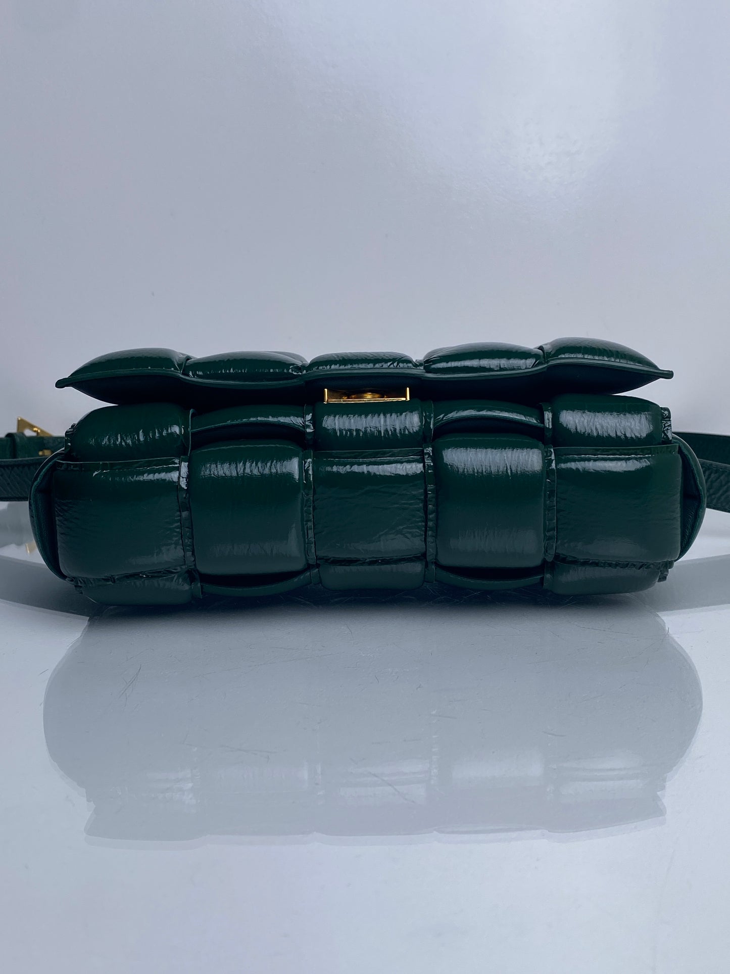 Bottega Veneta Raintree Green Padded Cassette Bag GHW