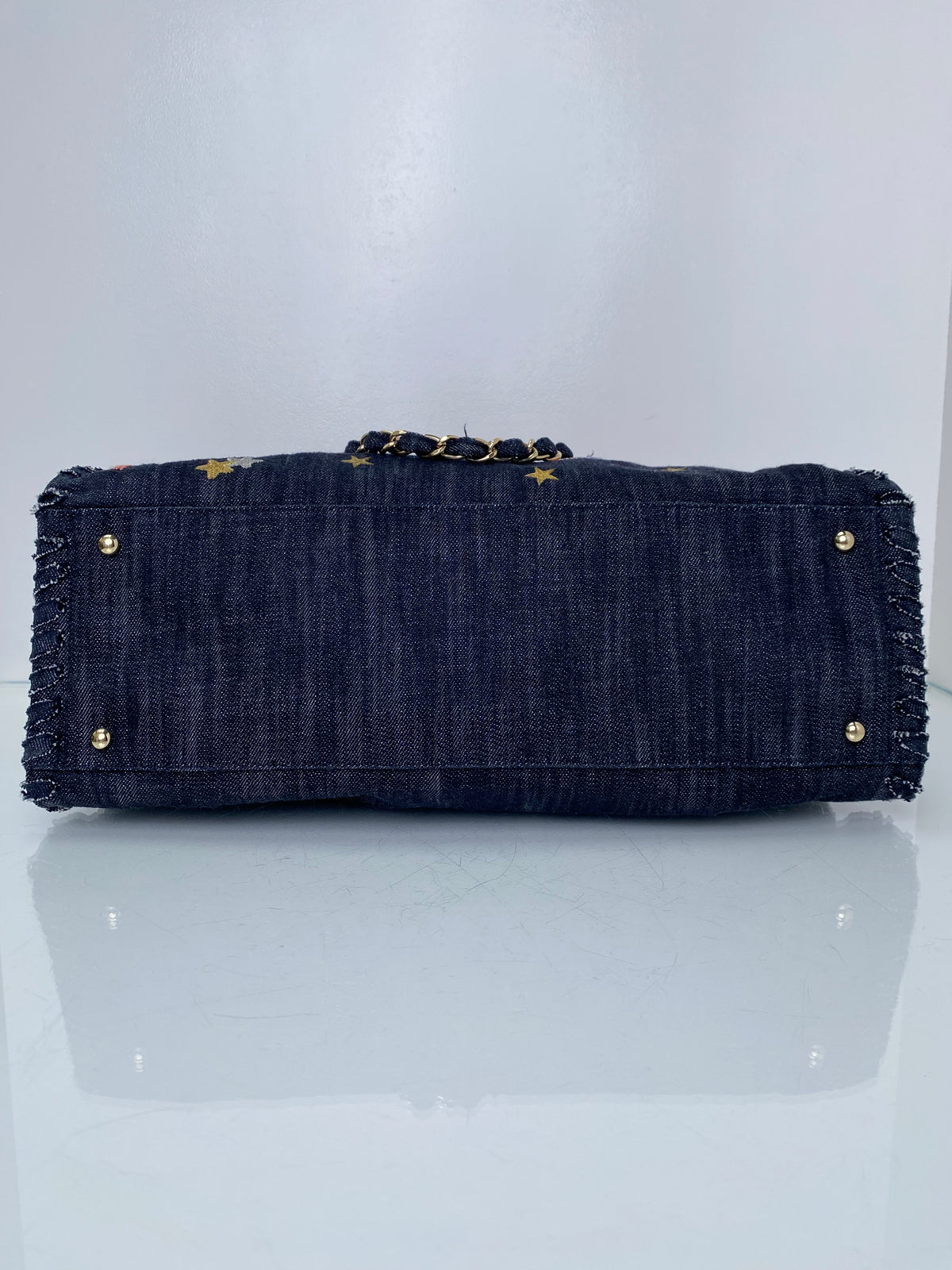 Chanel Denim & Multicolor CC Night Flight Tote Bag GHW