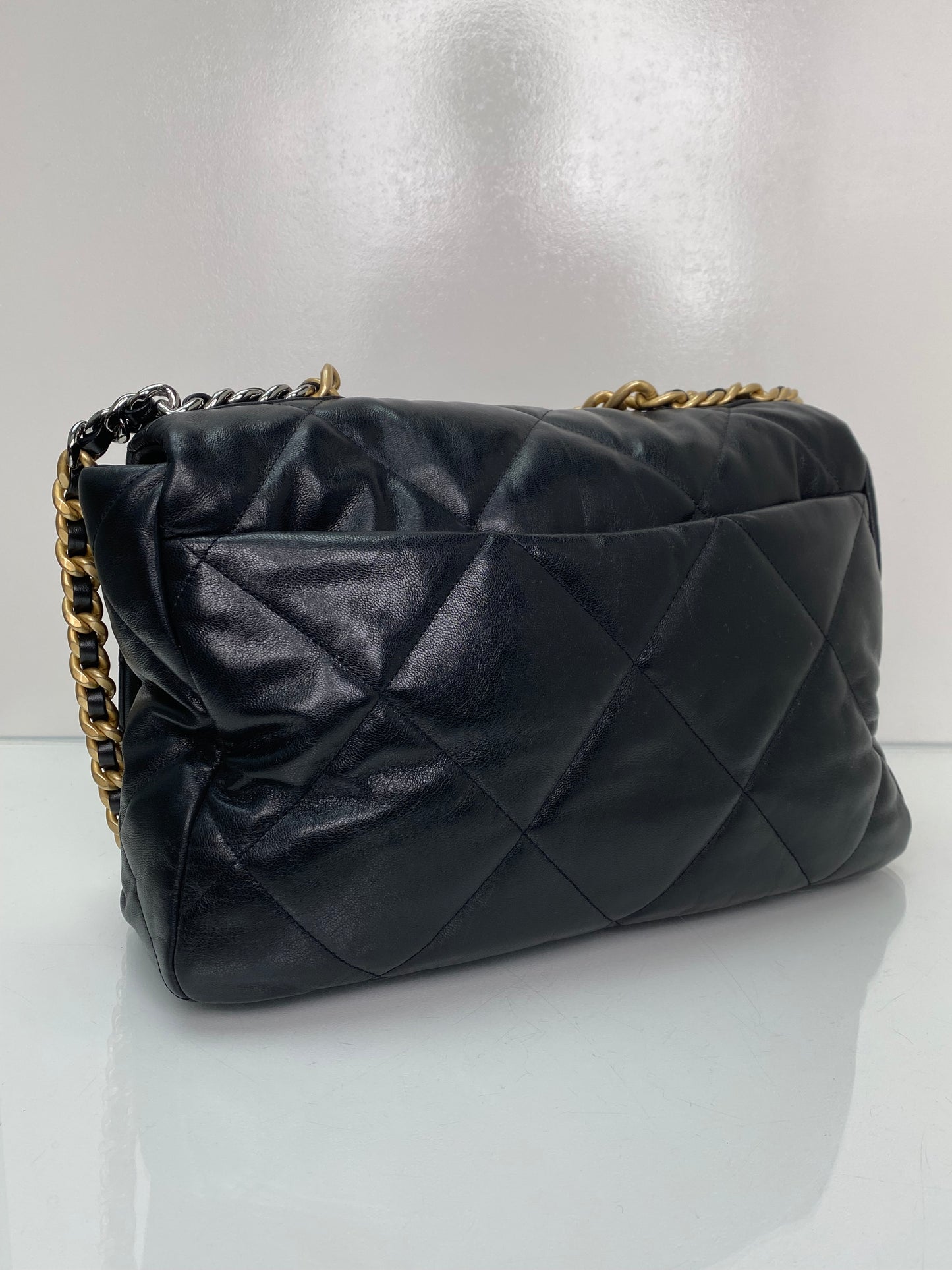 Chanel Black Quilted 19 Flap Bag TTHW