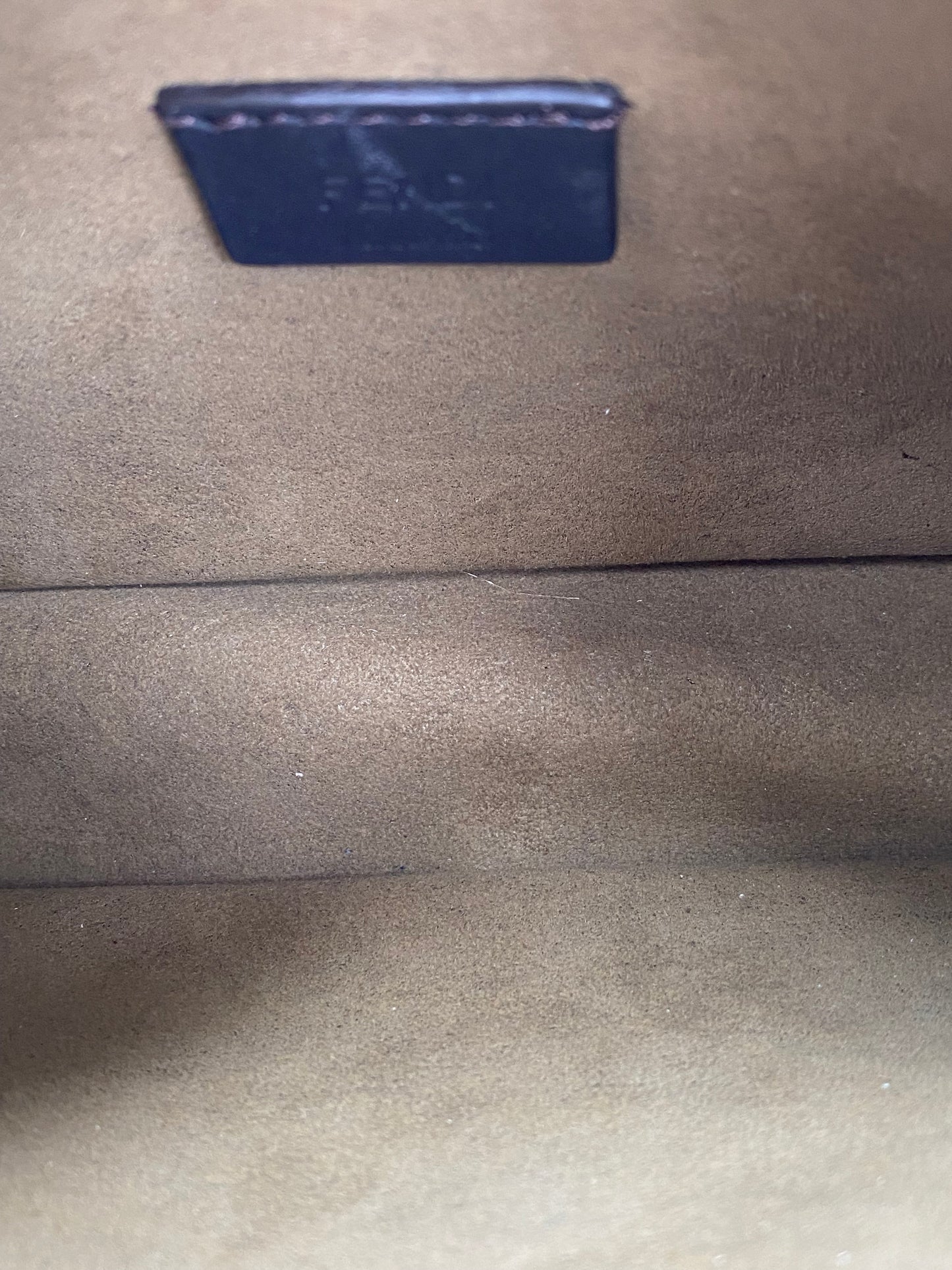 Fendi Brown FF Fendessence Mini Shoulder Bag GHW