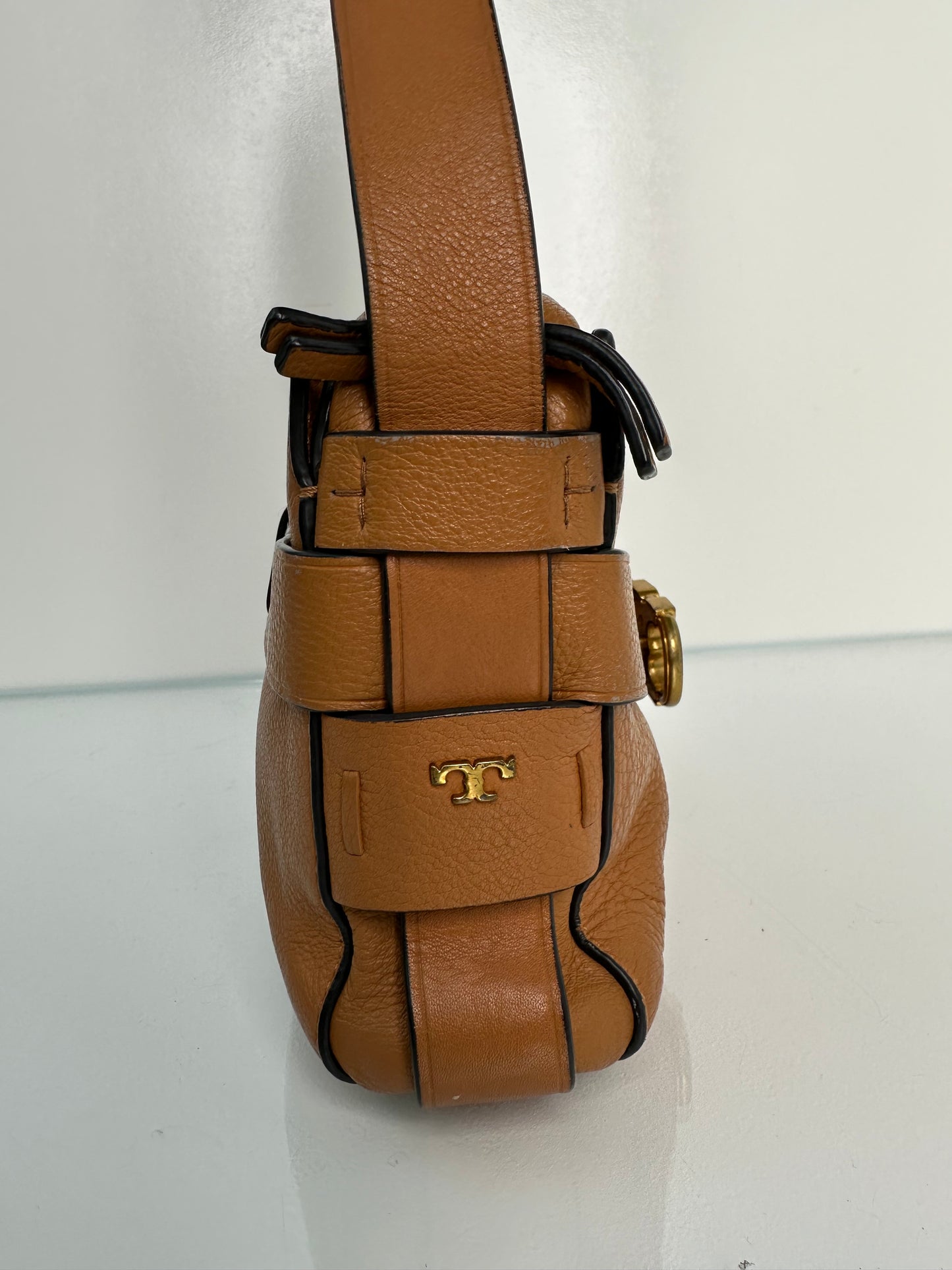 Tory Burch Brown Leather Crossbody Bag