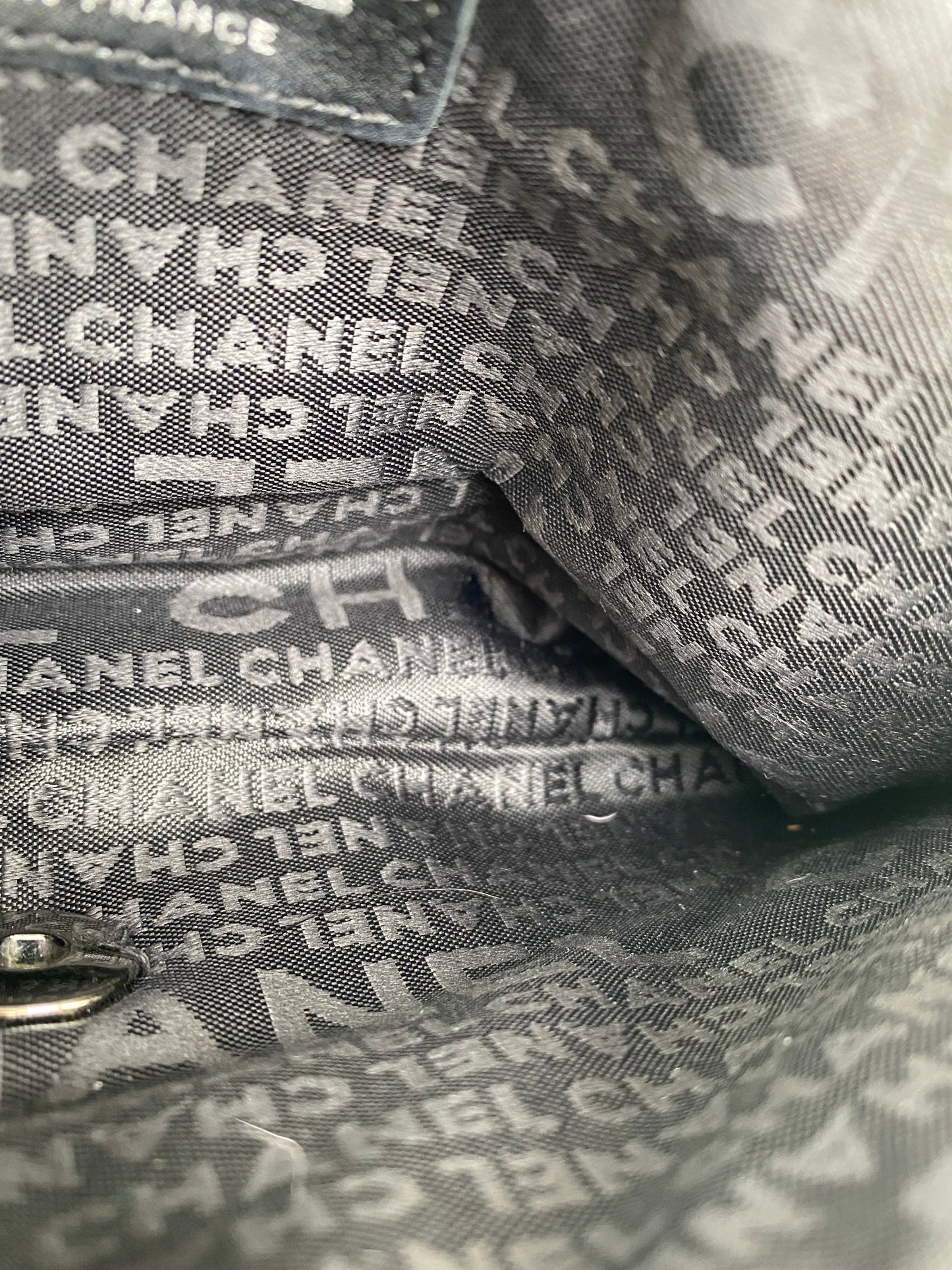 Chanel Pink Rabbit Fur-Trimmed & Blue Tweed Fantasy Flap Shoulder Bag RHW