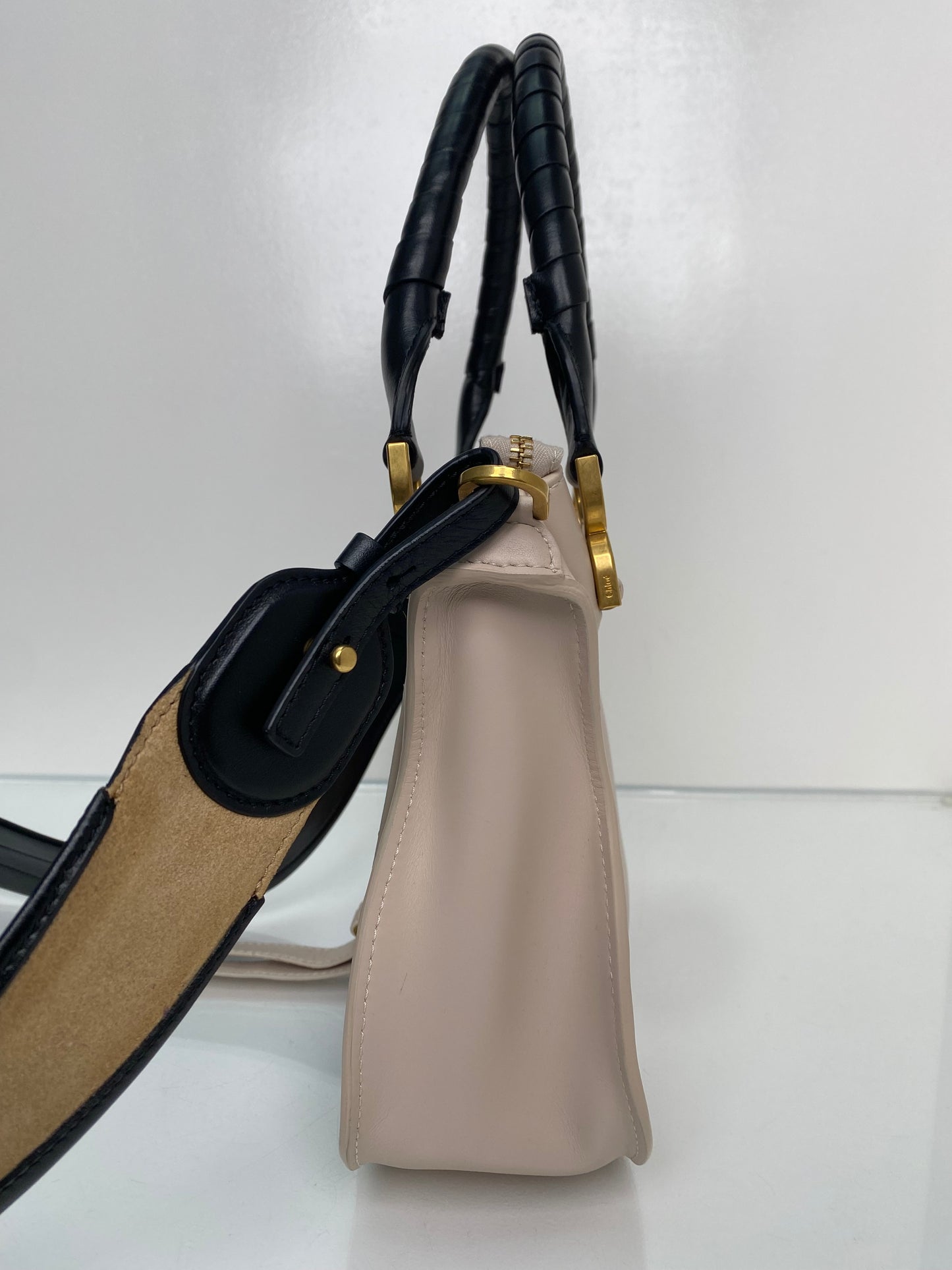 Chloe Pink & Black Marcie Bag GHW