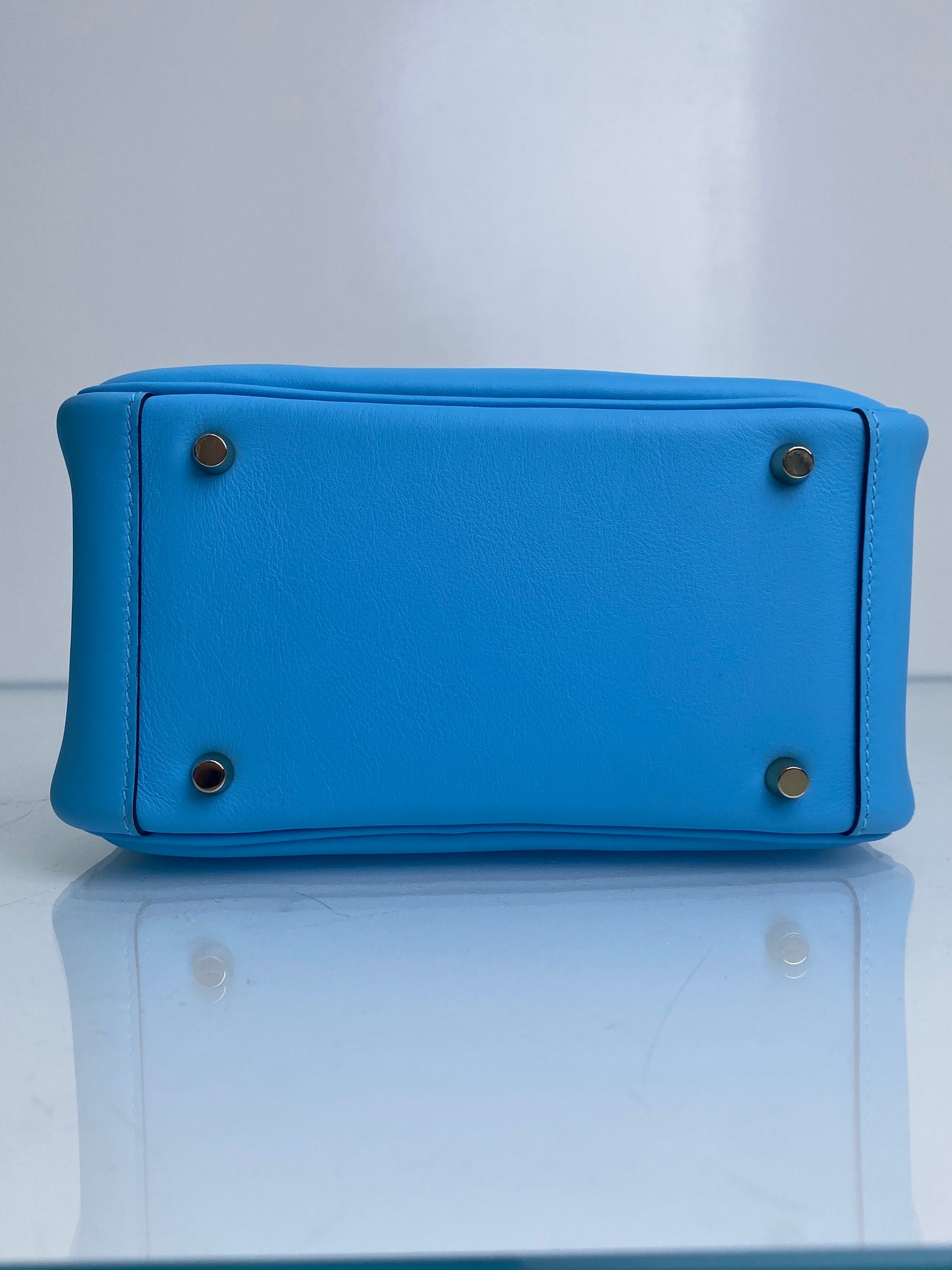 Hermes Celeste Lindy Mini Swift GHW #W