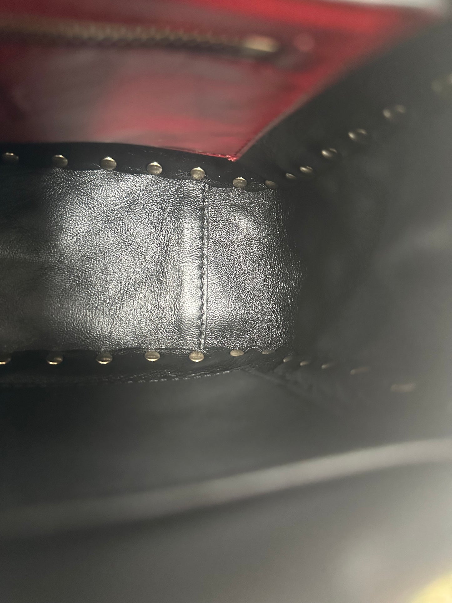 Valentino Black Rockstud Top Handle Crossbody Bag GHW