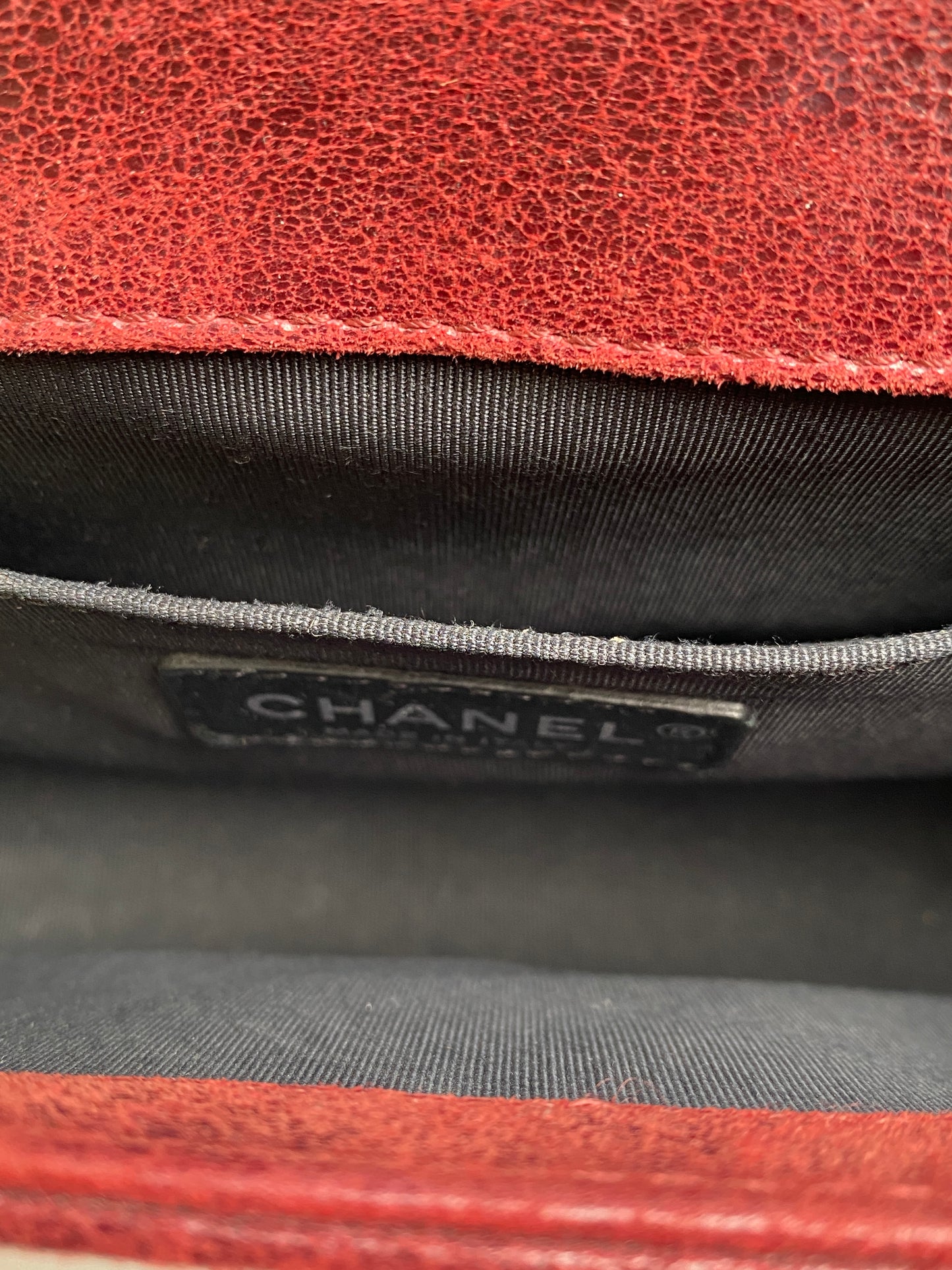 Chanel Burgundy Boy Bag RHW