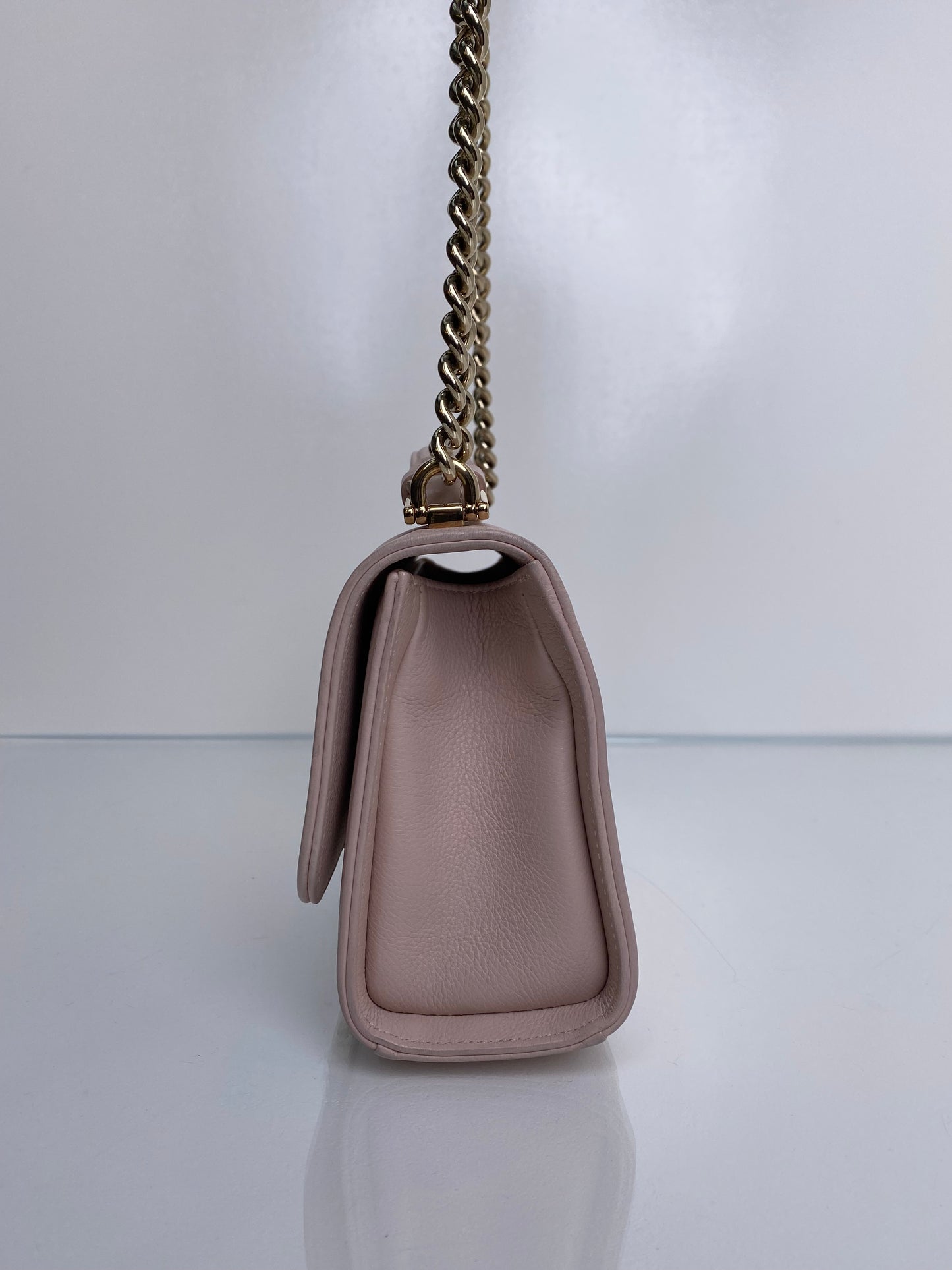 Chanel Pink Small Label Click Flap Bag