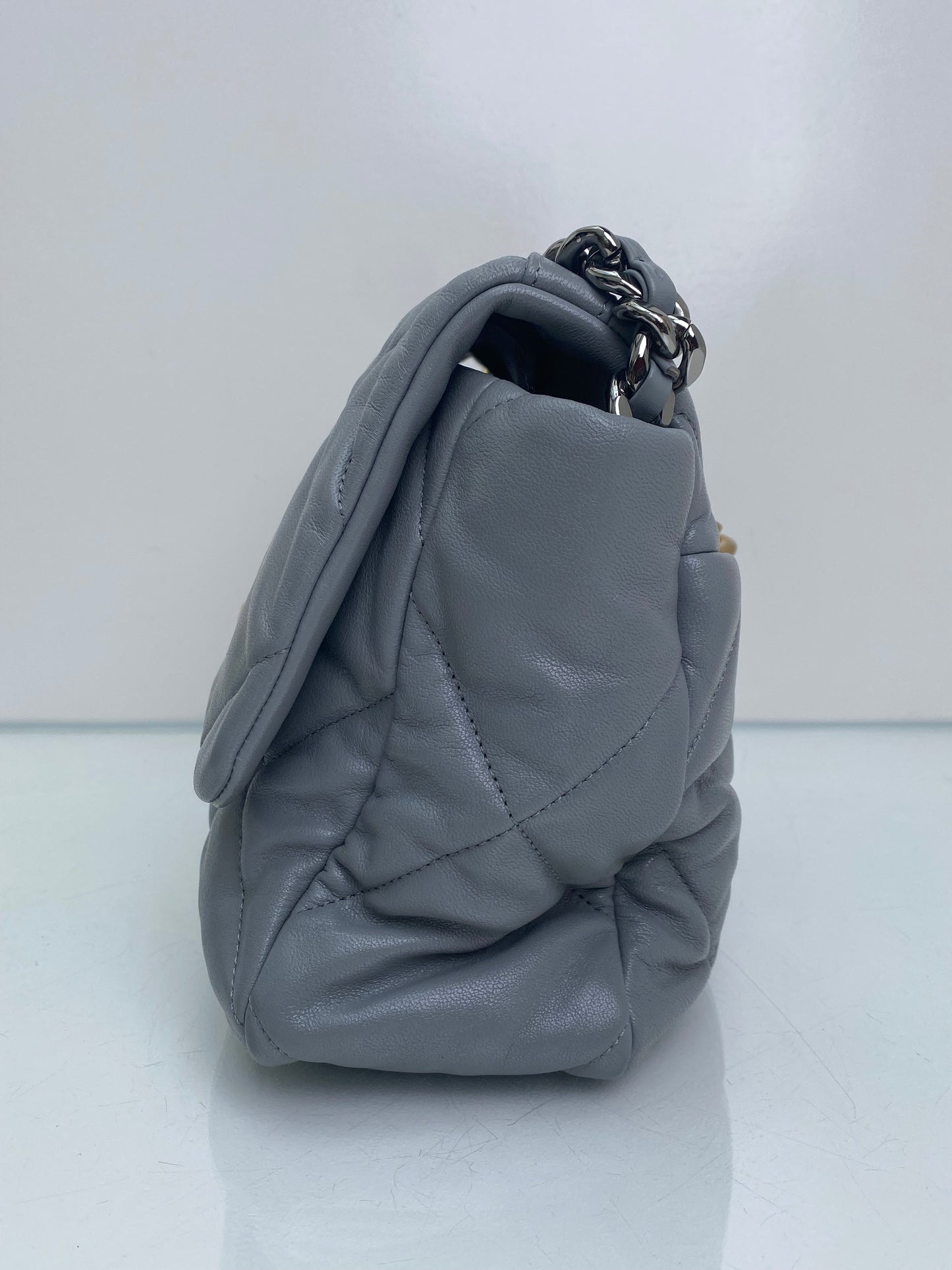 Chanel 19 Large Grey Calfskin TTHW