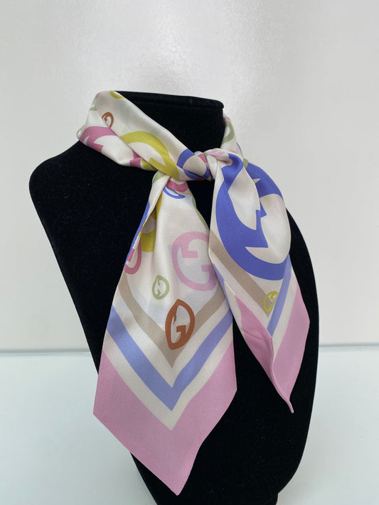 Gucci Multicolor & White Twilly