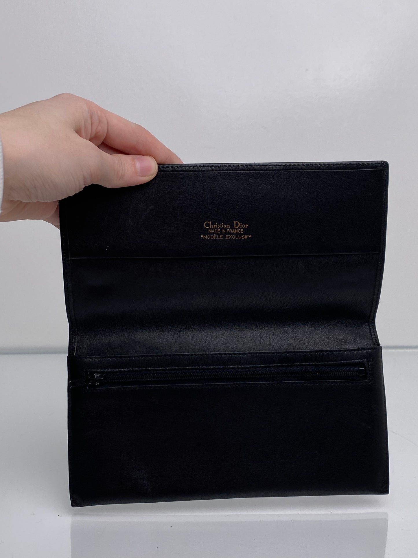 Dior Vintage Black Long Wallet