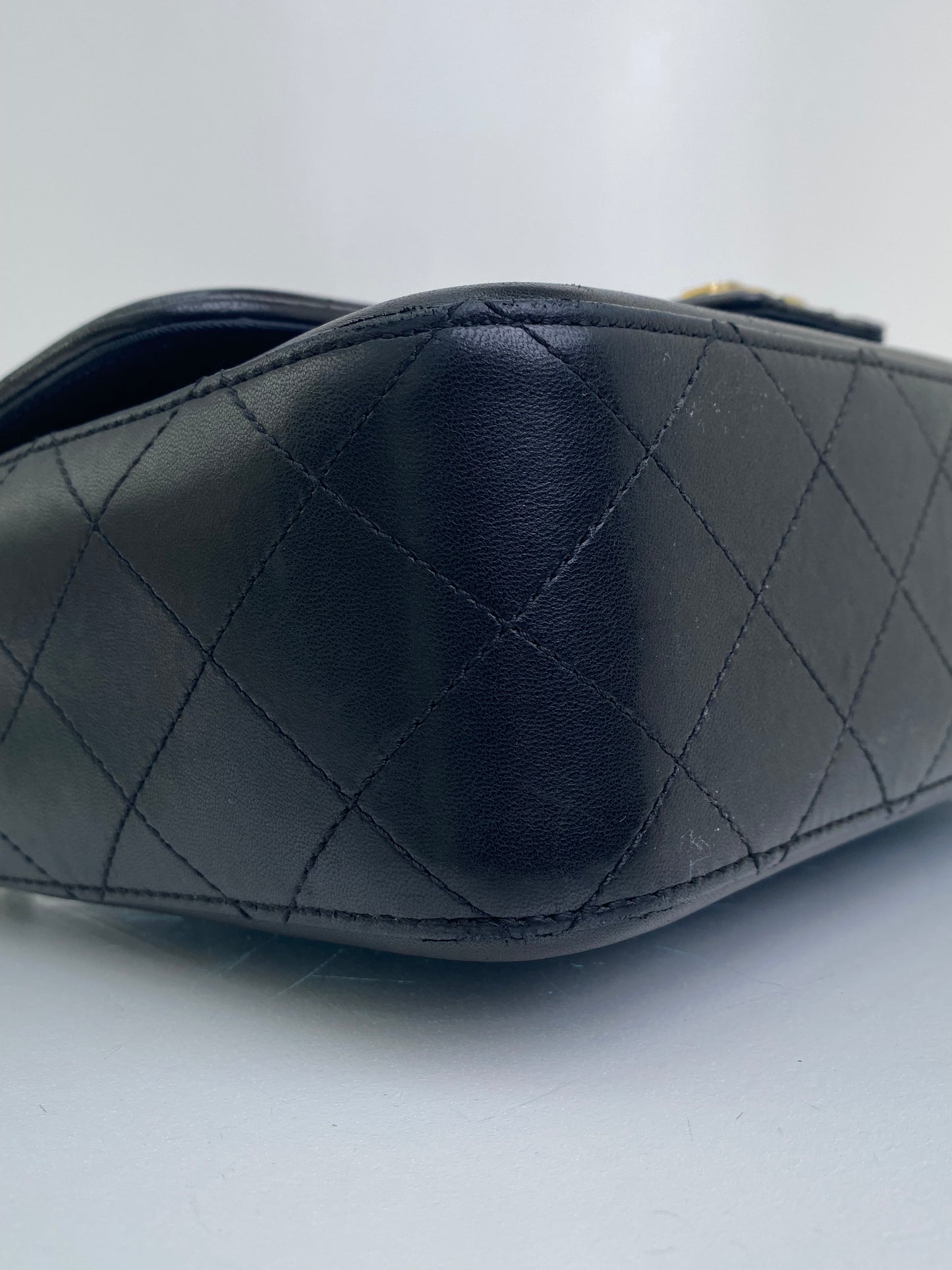 Chanel Navy & Black Elegant CC Medium Flap Bag GHW