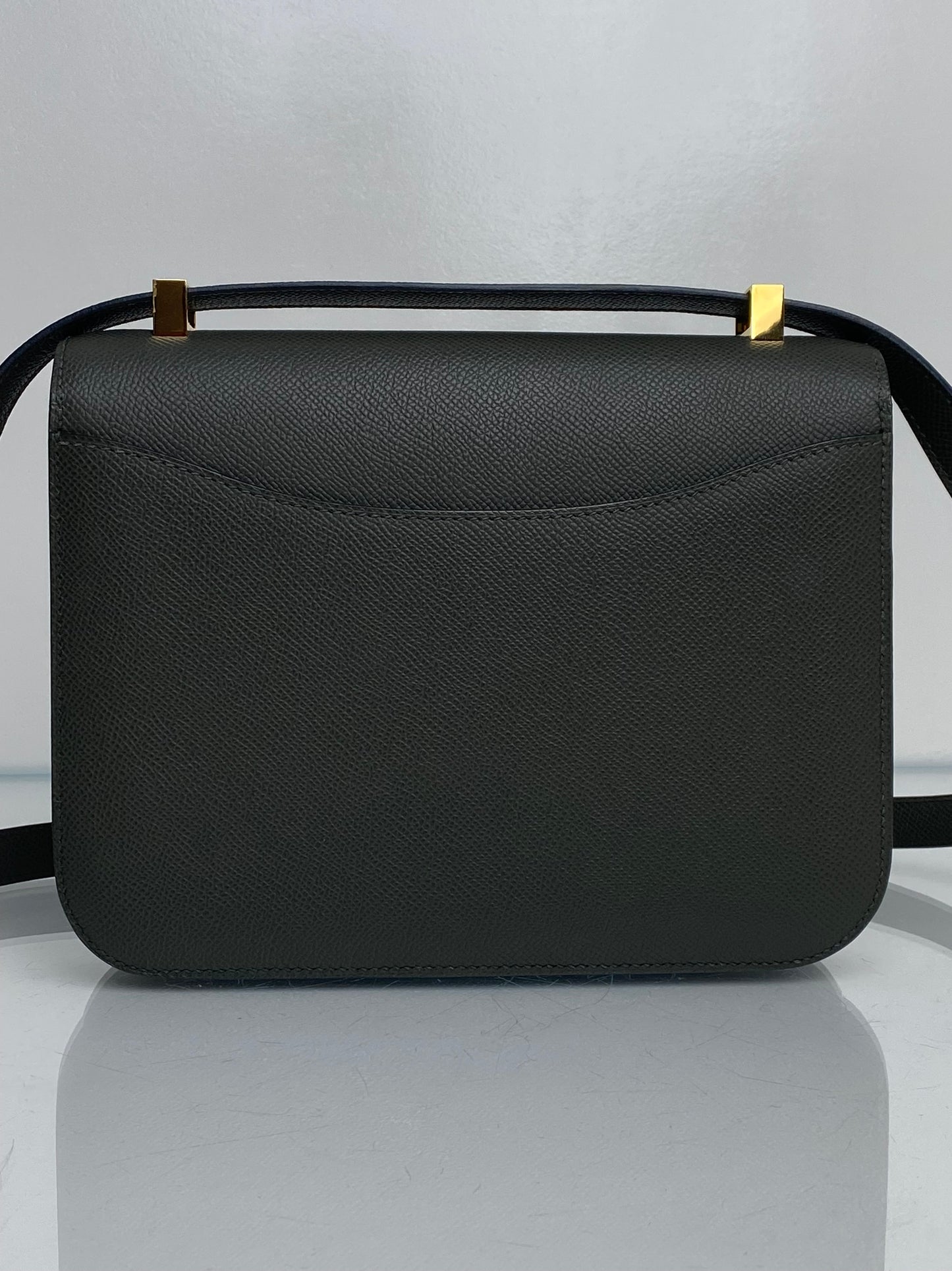 Hermes Constance 24 Vert De Gris Epsom GHW #U