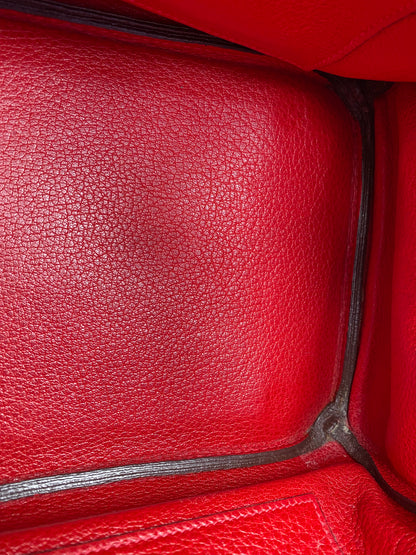 Hermes Birkin 35 Rouge Togo GHW #I