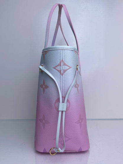 Louis Vuitton Pink Ombre Giant Monogram Spring In The City Neverfull Bag MM GHW