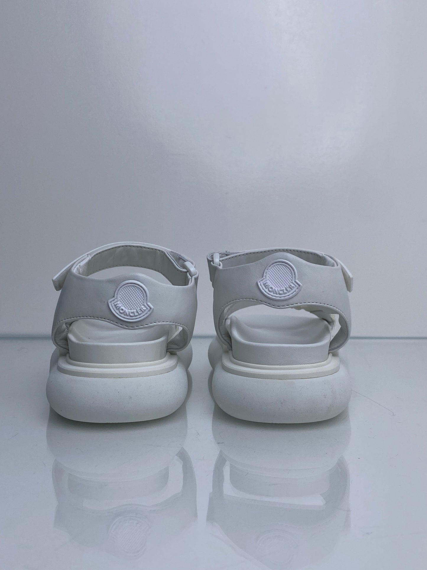 Moncler Catura White Dad Sandals, 35