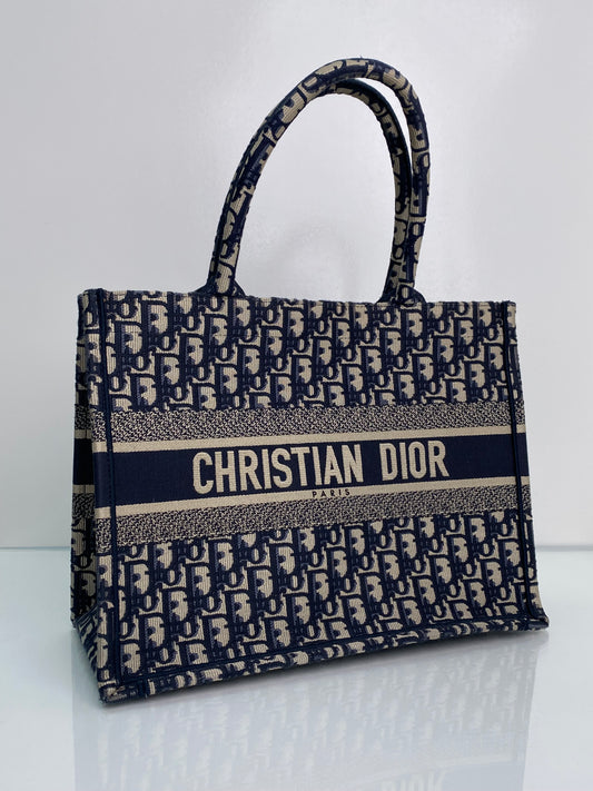 Dior Navy Oblique Book Tote