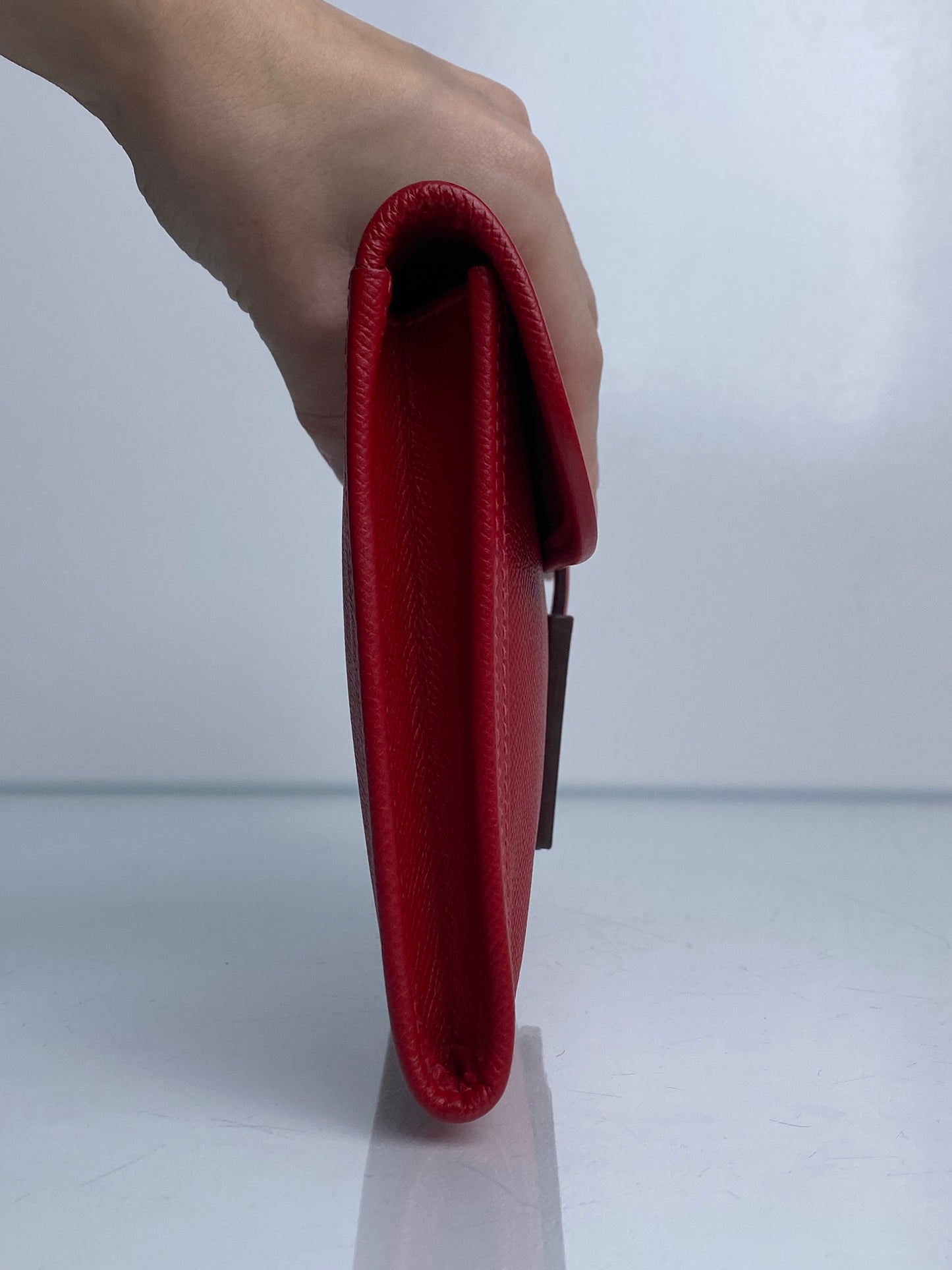 Hermes Jige 25 Rouge Casaque Epsom