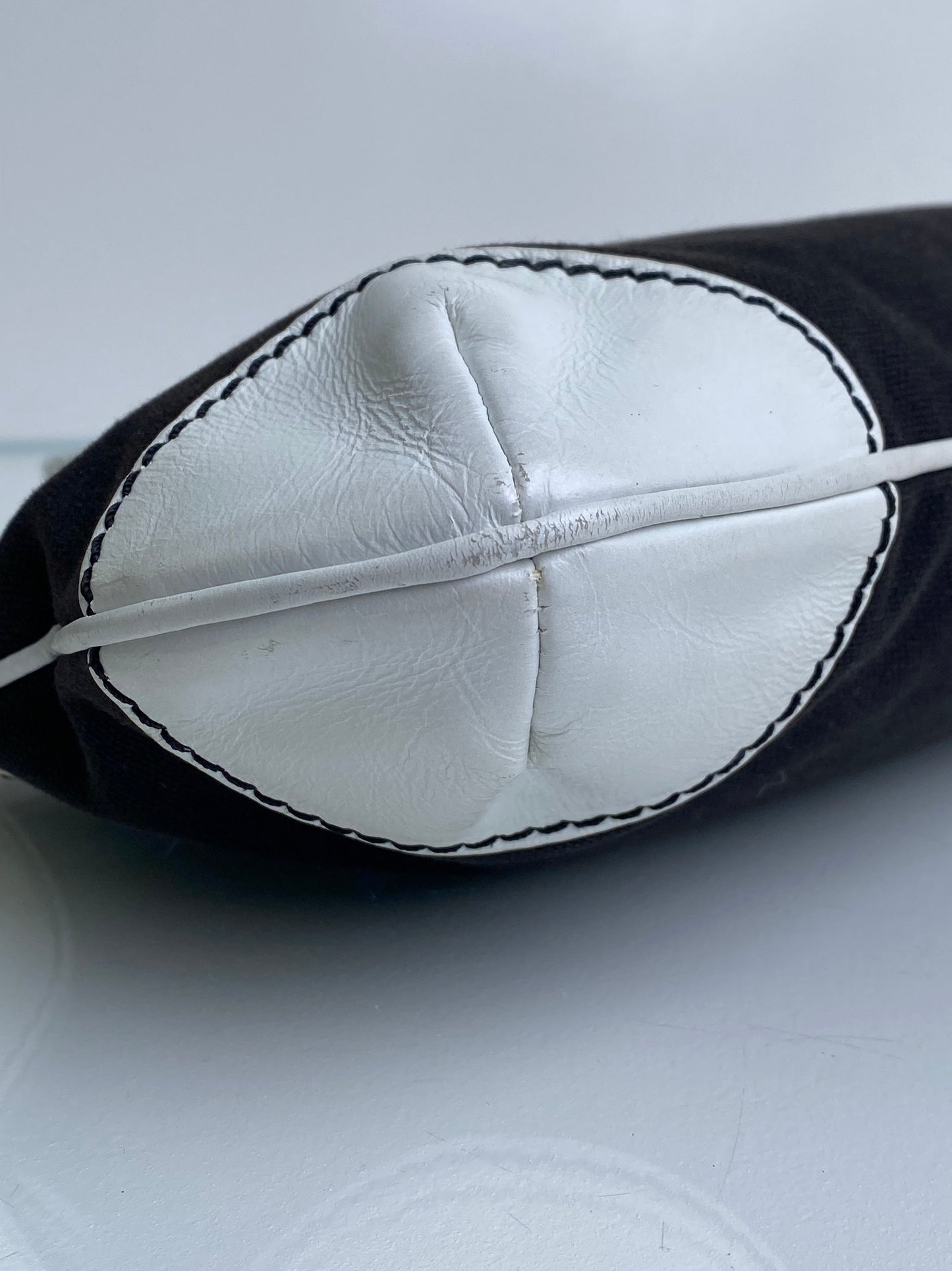 Chanel Black Olsen Canvas Shoulder Bag GHW