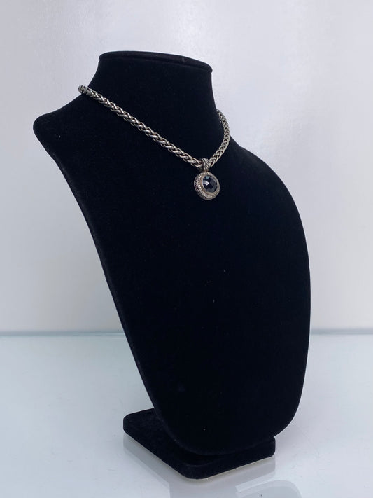 David Yurman Albion Black Onyx/Dia Necklace