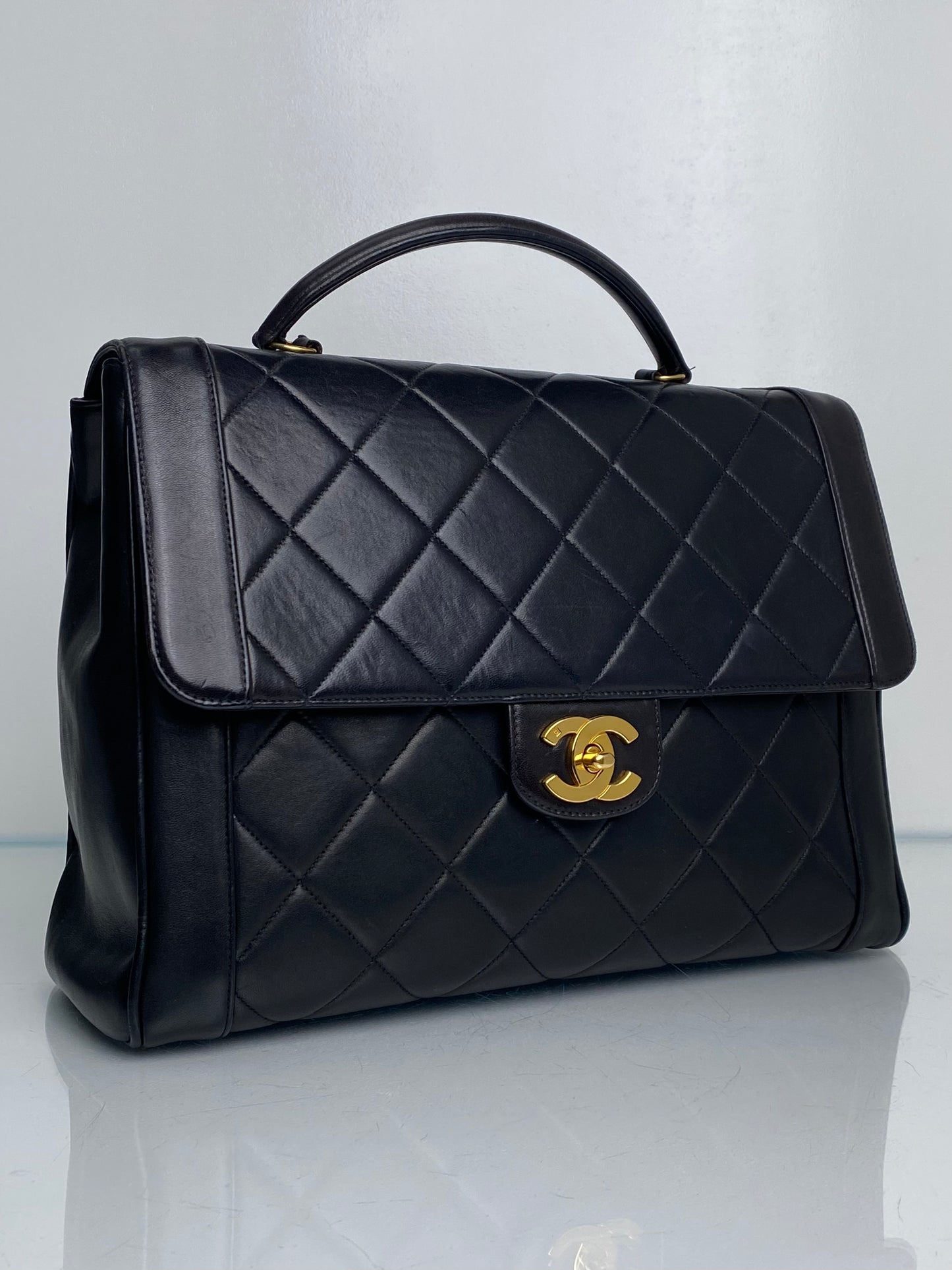 Chanel Kelly Vintage Black Lambskin GHW #07