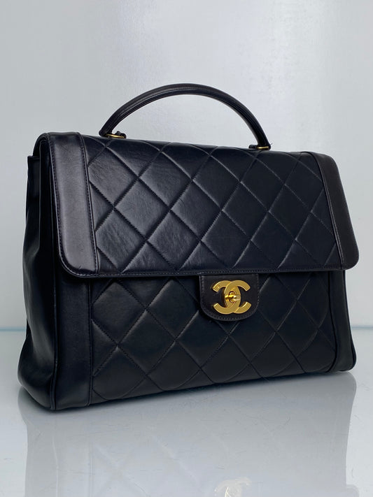 Chanel Kelly Vintage Black Lambskin GHW #07