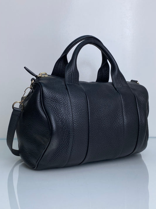 Alexander Wang Black Studded Mini Duffle Bag GHW