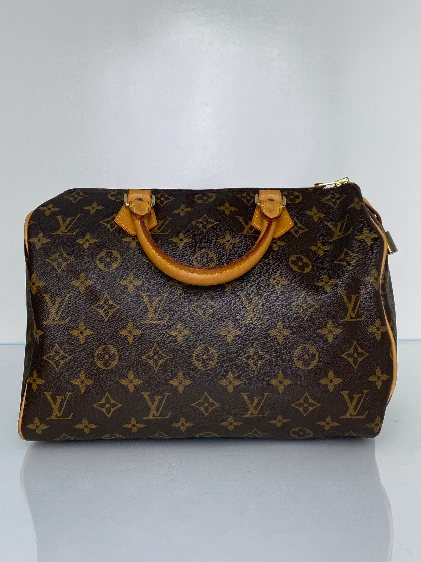Louis Vuitton Canvas Monogram Speedy 30 Bag GHW