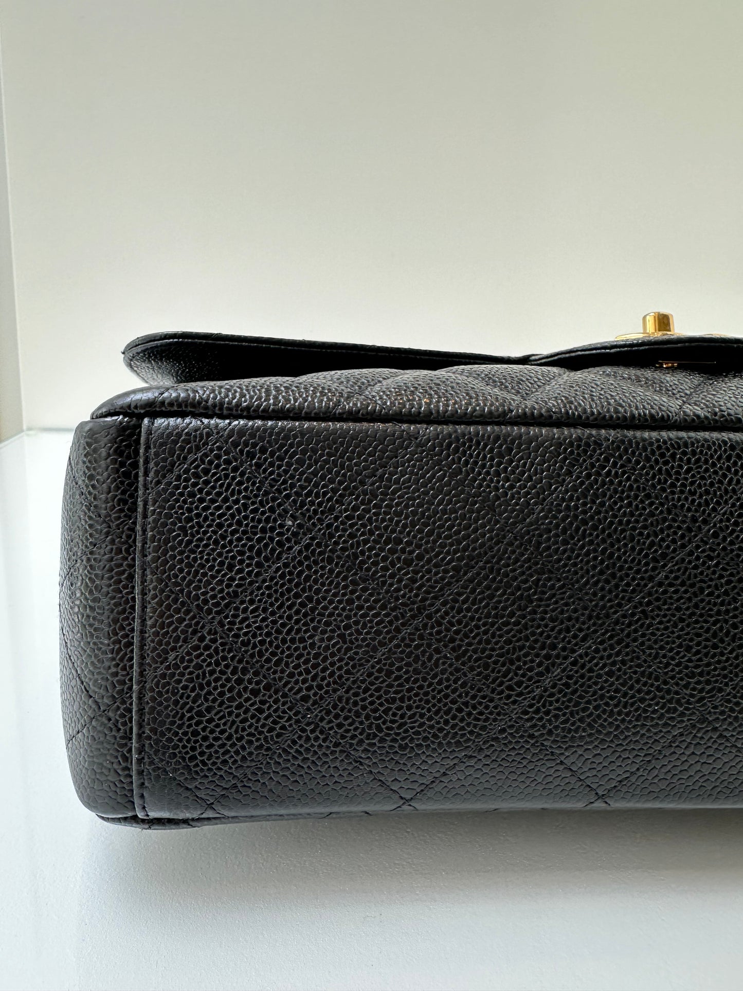 Chanel Black Caviar Maxi Double Flap GHW