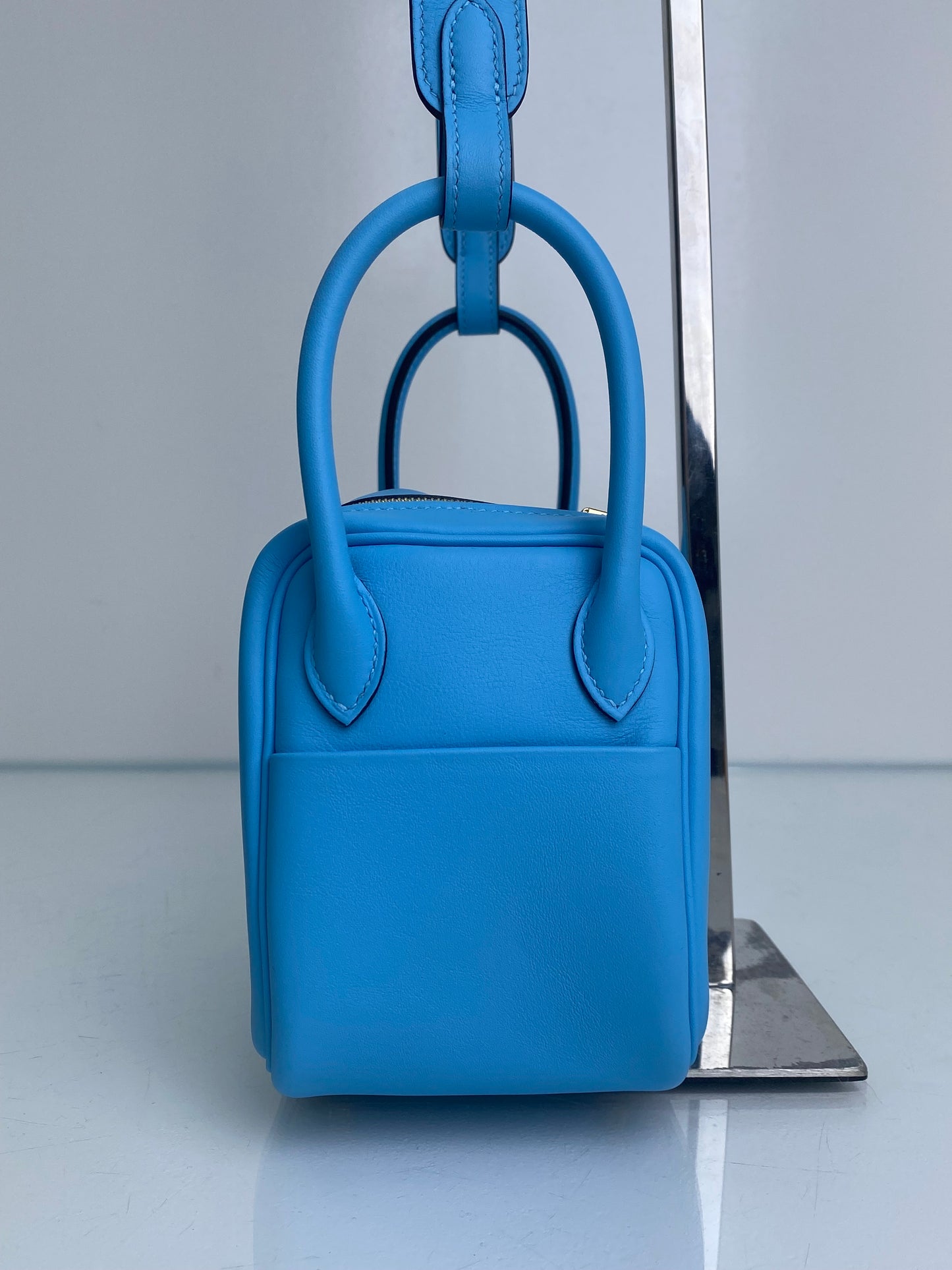 Hermes Celeste Lindy Mini Swift GHW #W