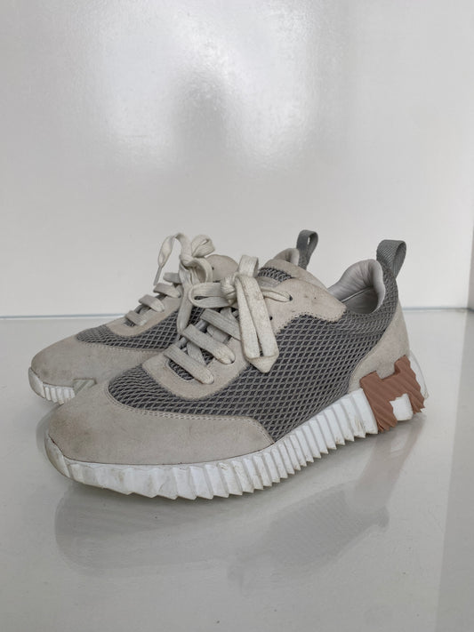 Hermes Grey Bouncing Sneaker, 37