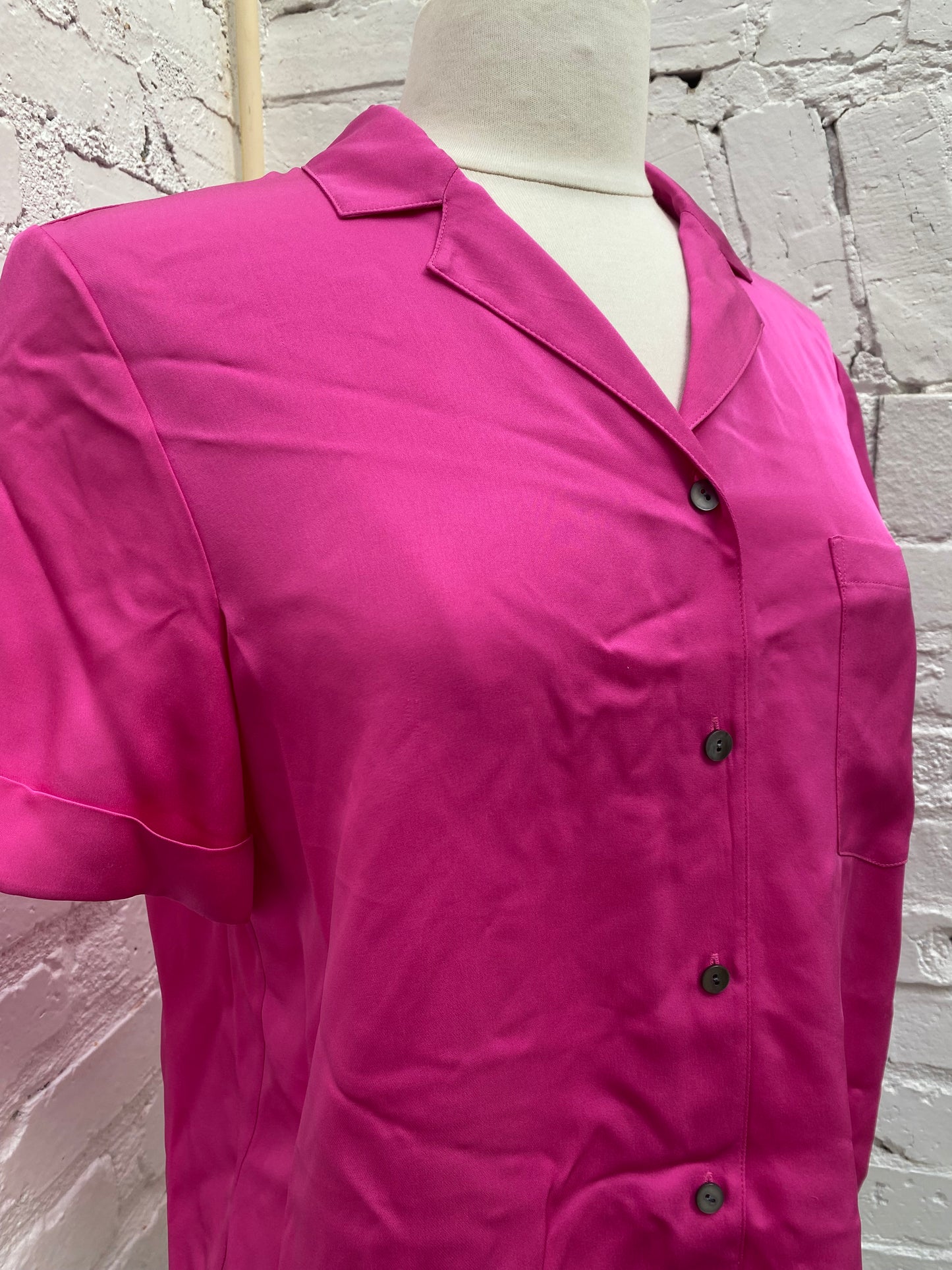 Theory Pink Button Down Blouse, M