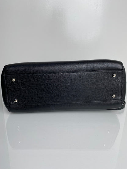 Chanel Executive Black Grained Calf Tote Bag SHW