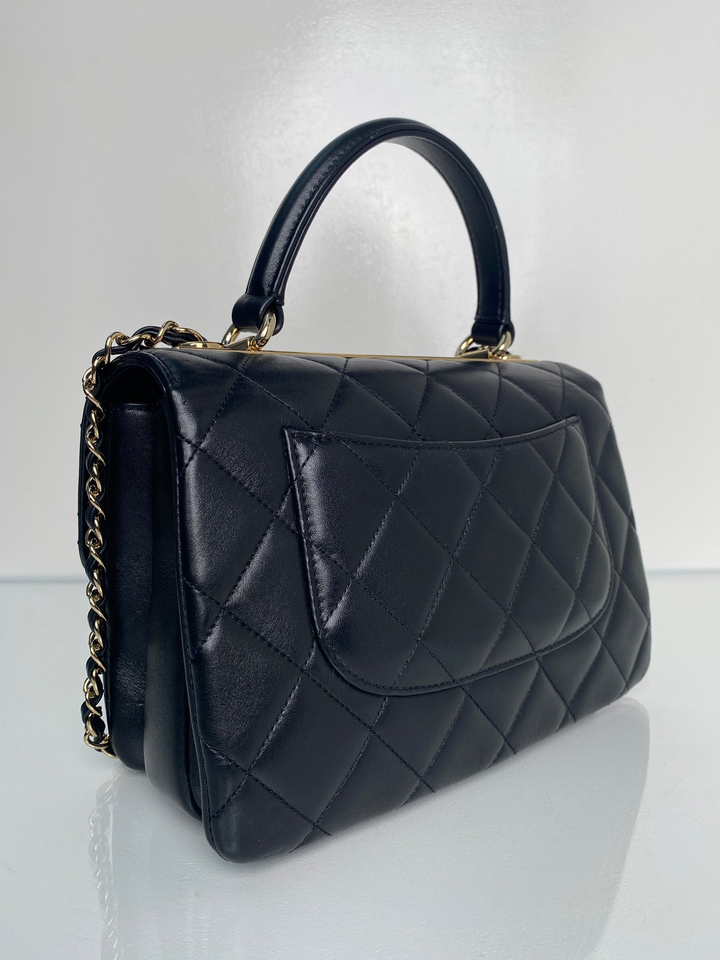 Chanel Trendy Medium Black Lambskin GHW