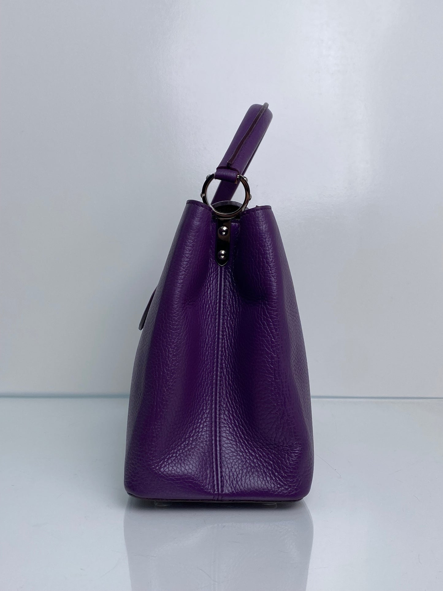 Louis Vuitton Purple Violet Capuccine MM SHW