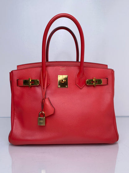 Hermes Birkin 30 Capucine Epsom GHW #Z