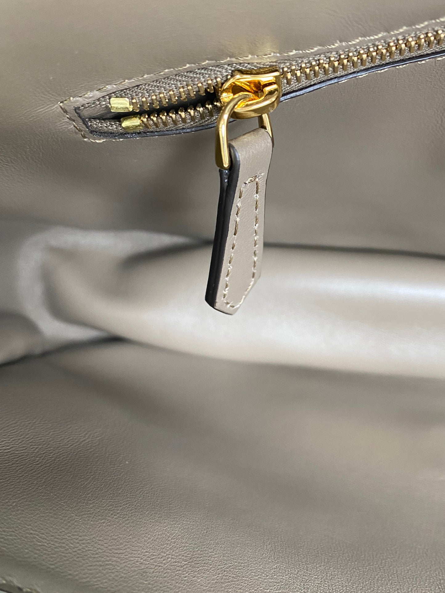 Fendi Grey Mink Fringe Baguette Bag GHW