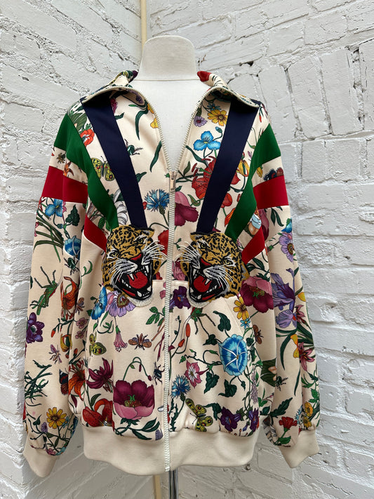 Gucci Chateau Marmont Floral Track Jacket, L